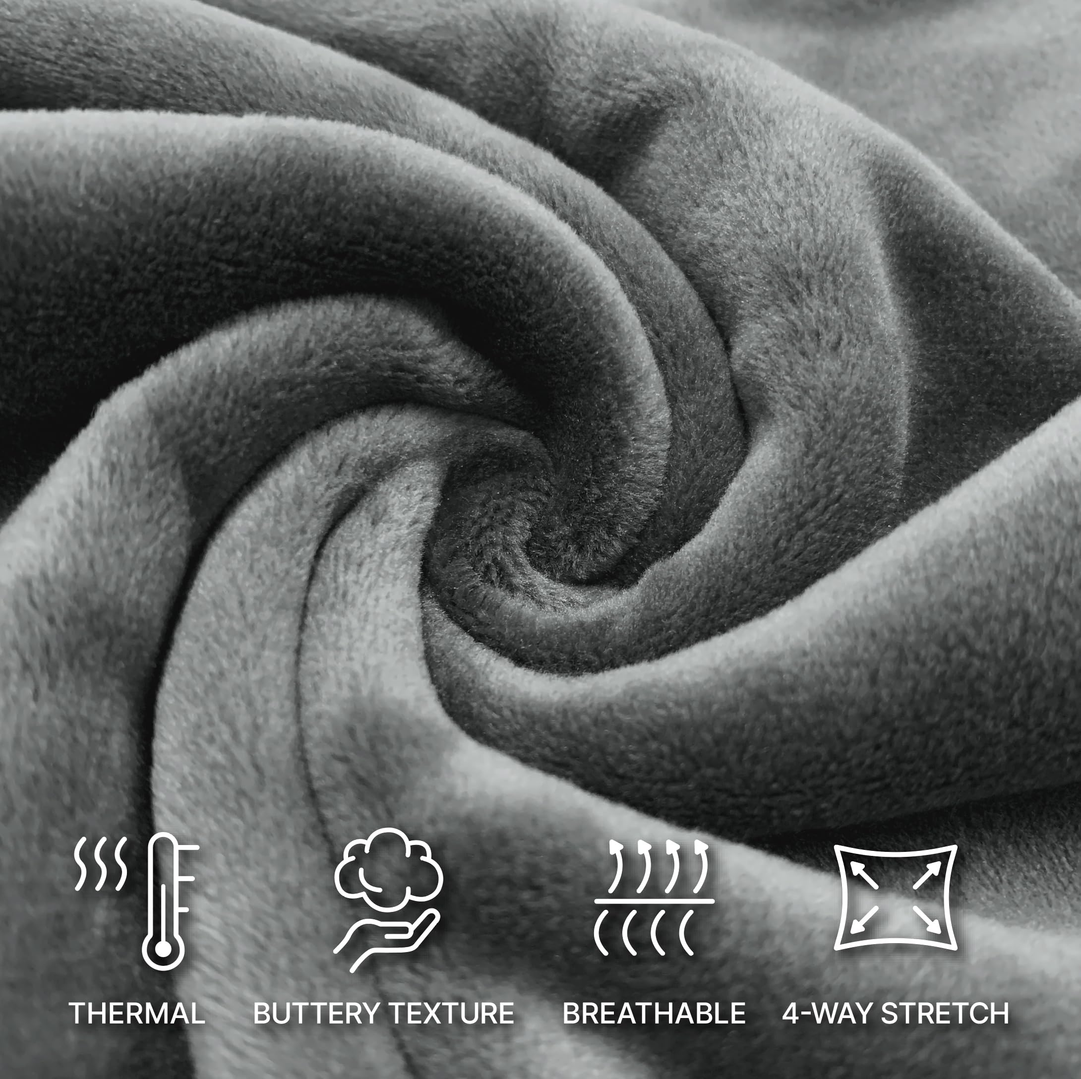 ALWAYS Pantalones de felpa mullidos para mujer, súper suaves, cálidos, cálidos, de invierno, para dormir, para dormir - gris - Small