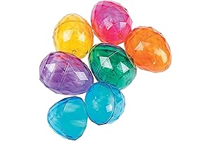 Diamond Plastic Easter Eggs 3.5 in - Looking for Big Easter Egg Fun?