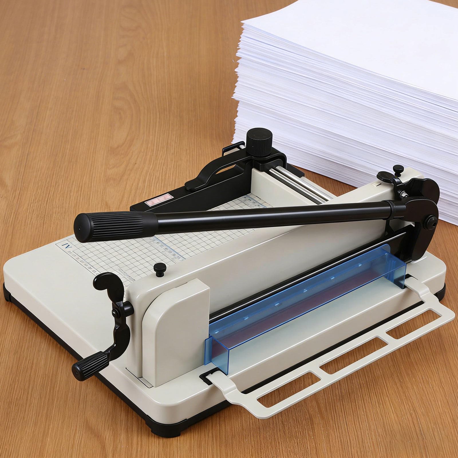 Taglierina a ghigliottina resistente, tagliacarte professionale A4/A3 con lama da 30,5 cm, taglia fino a 400 fogli, ideale per uffici e stamperie