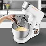 Mélangeur sur socle Sencor STM3700WH 10 vitesses multi-fonction tout-en-un, robot culinaire, mélangeur, hachoir à viande, râpe avec 18 accessoires spécialisés, blanc