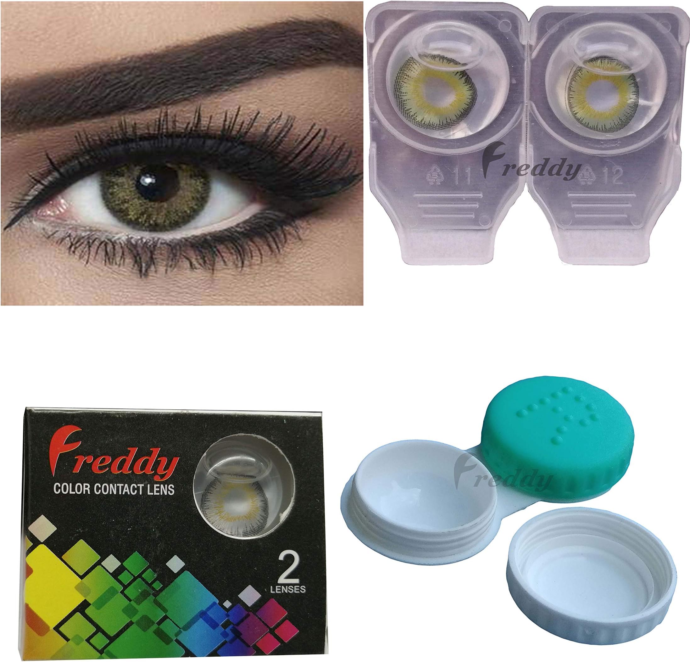 Colored contact lens (dark grey)
