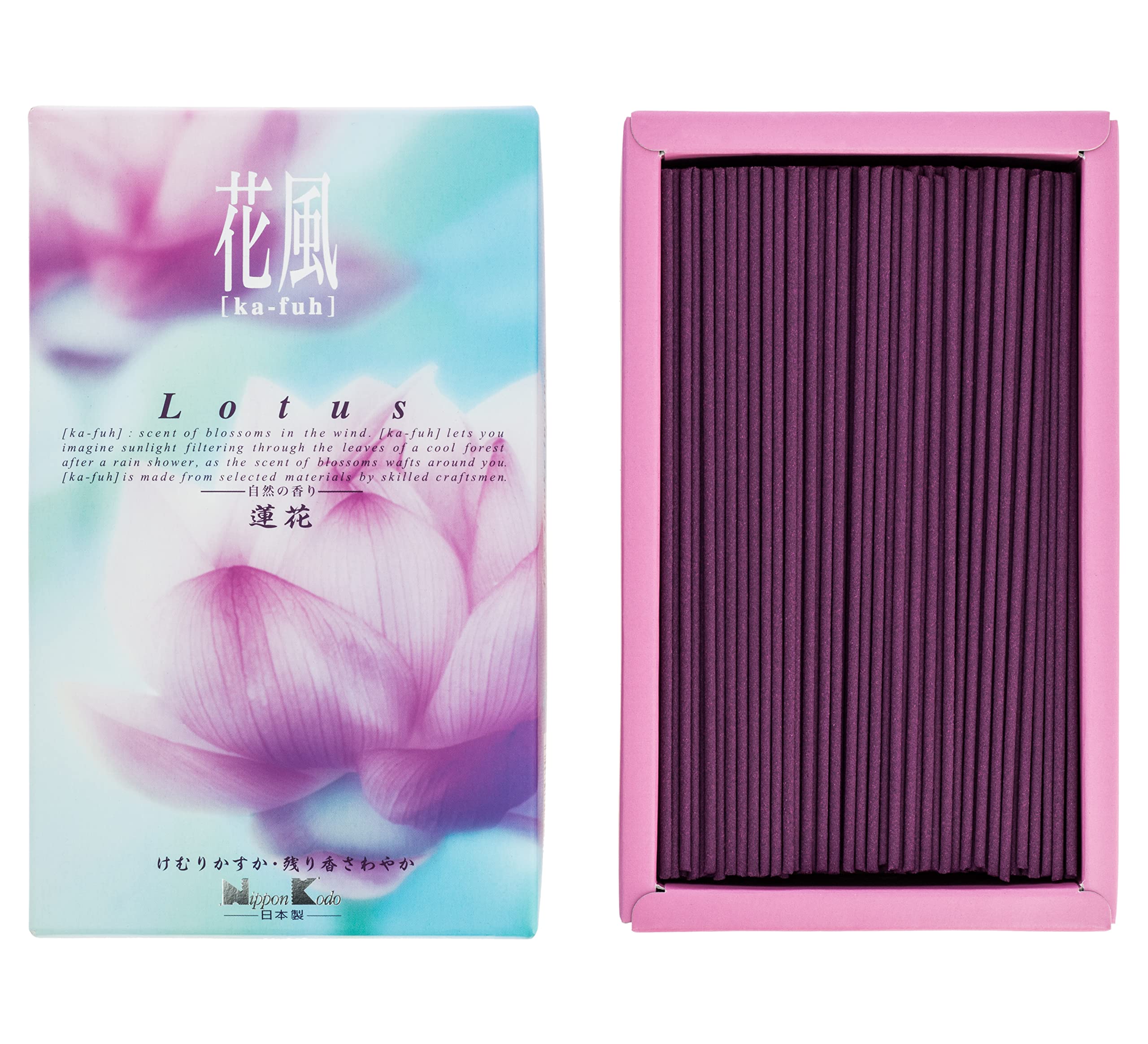 Nippon Kodo Japanese Ka-fuh Lotus Incense - Large Box, Low Smoke