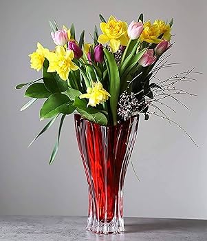 Amazon.com: Czech Bohemian Crystal Glass Vase 12''-Height