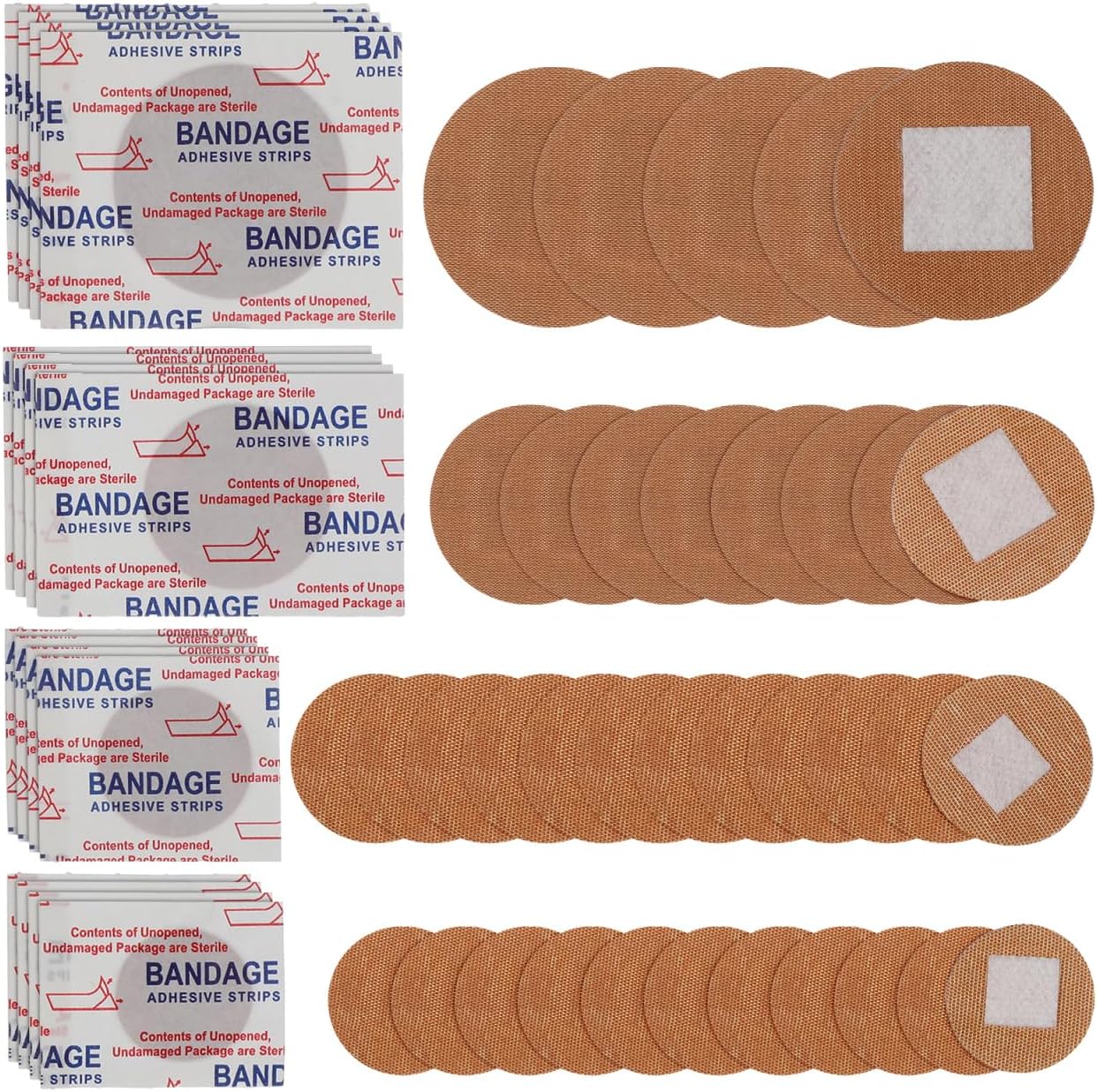 Angoily Breathable Dot Bandages 100 Pcs Round Adhesive Patches for Small Cuts and Finger Wounds Flexible Skin Tone Spot Tape with Waterproof Protection and Strong Adhesive for All-Day Comfort