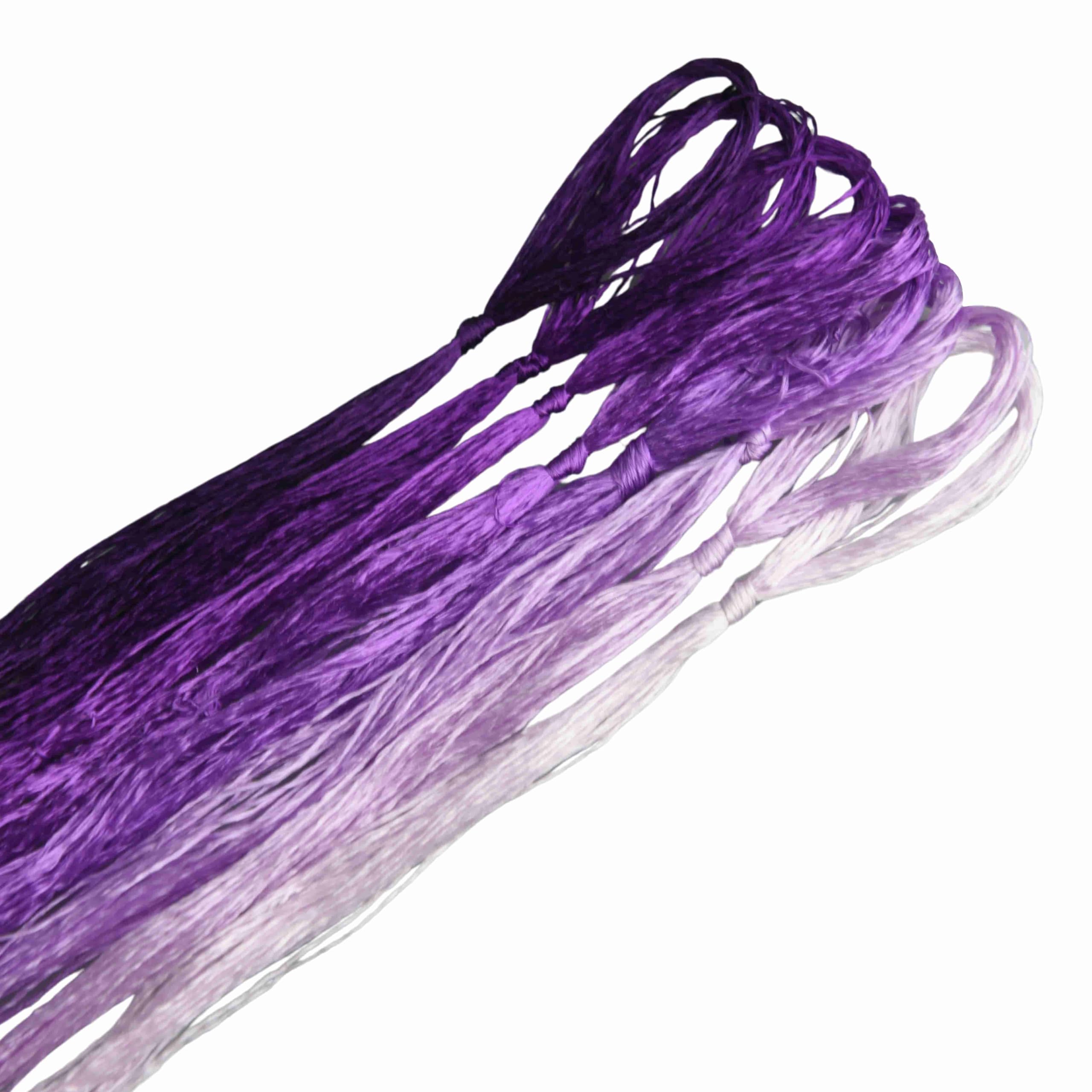 MINGGUXIUYI Colours Gradient Mulberry Silk Embroidery Threads – 22M Each, for Hand Embroidery/Cross Stitch/Knitting/DIY Crafts (95)