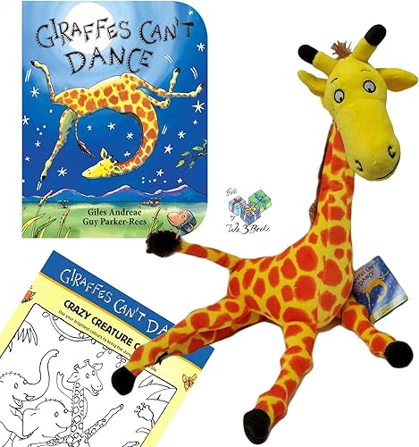Miniatura 1 de Giraffes Can't Dance by Giles Andreae, Guy Parker-Rees, MerryMakers - Peluche de jirafa de 16 pulgadas y página para colorear (Un juego de regalo