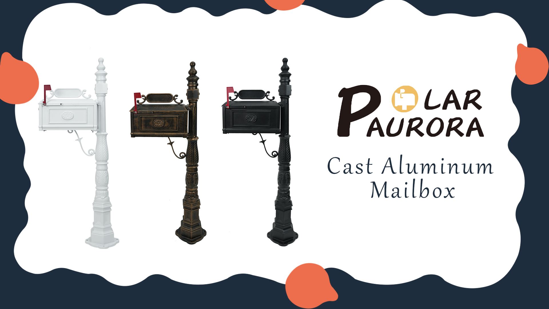 Amazon.com: Polar Aurora Barcelona Decorative Post Mailbox