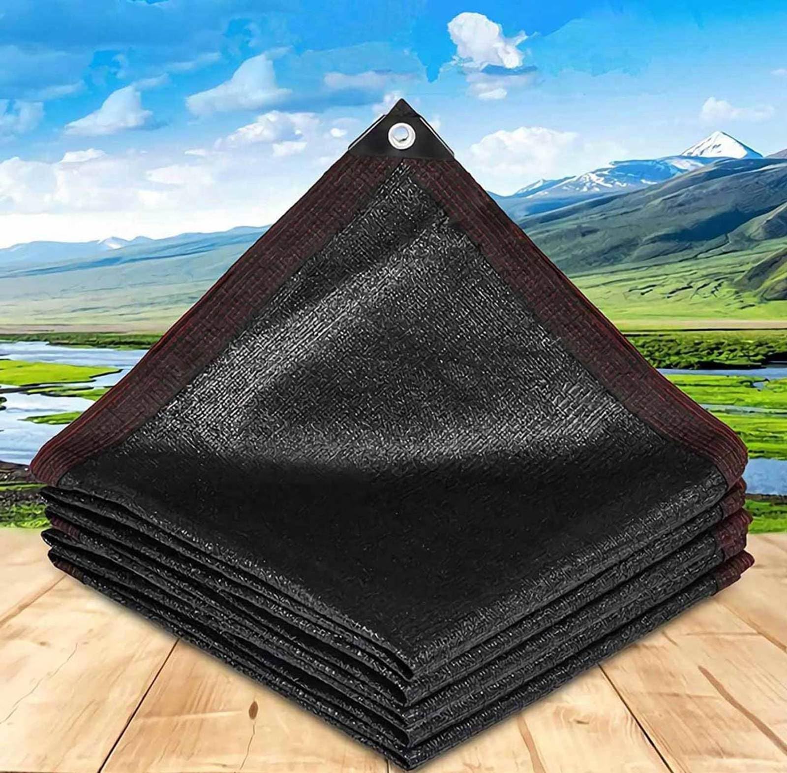 GLDYTVF Shade Sail 6x8m Green 90% UV Block Sun Shade Net for Garden Plants Patios and Greenhouses
