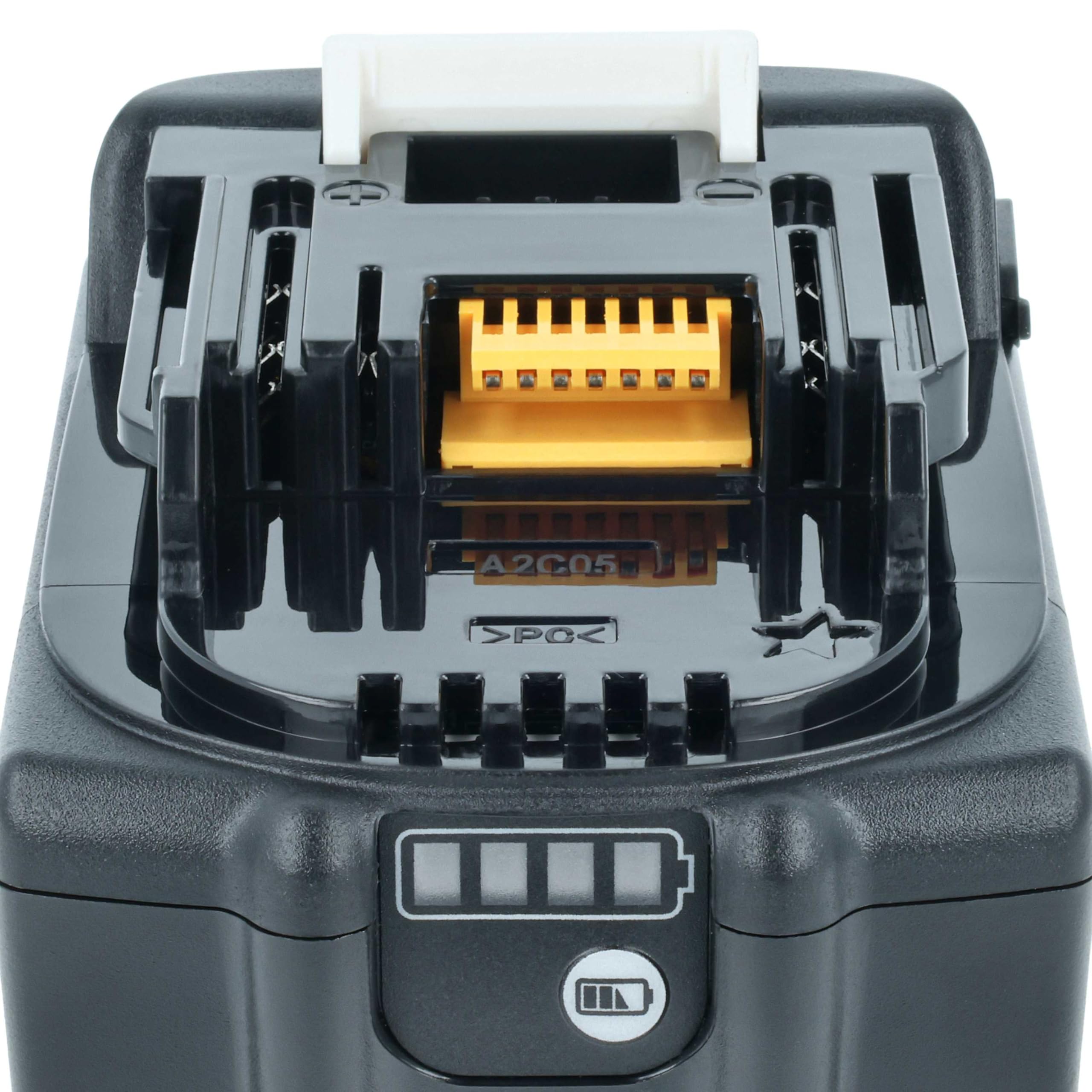 vhbw Akumulator kompatybilny z Makita 9V/3A, 3AH, 5V/3A, 12V/3A, 25A, 15V/3A, 18 V, 20 V/3 (4000 mAh, litowo-jonowy, 18 V), 1 x gniazdo USB-C