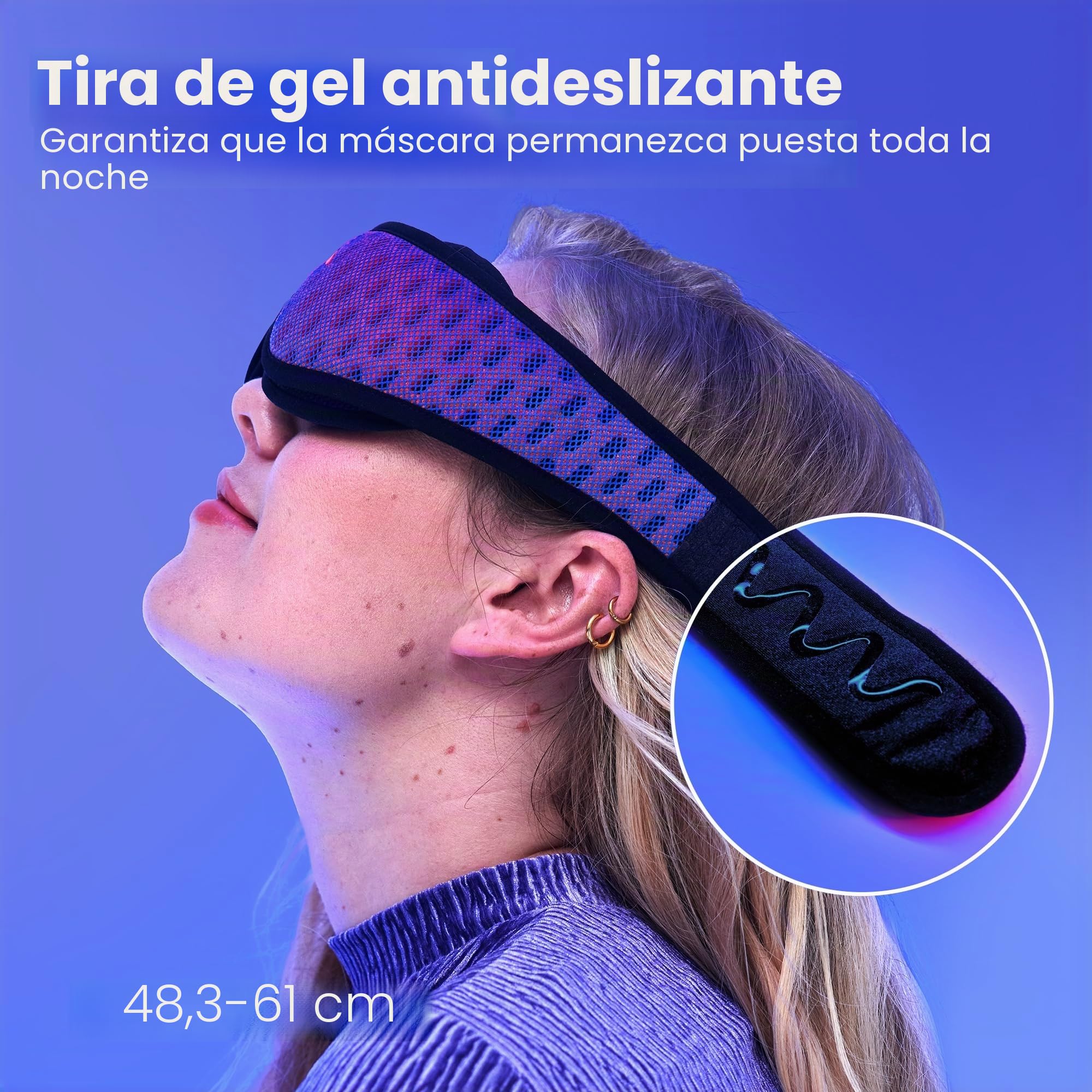 Manta Pro Sleep Mask - Antifaz para dormir 100% con bloqueo de luz para dormir de lado, transpirable y cómoda para dormir, viajar, siesta, trabajo por turnos