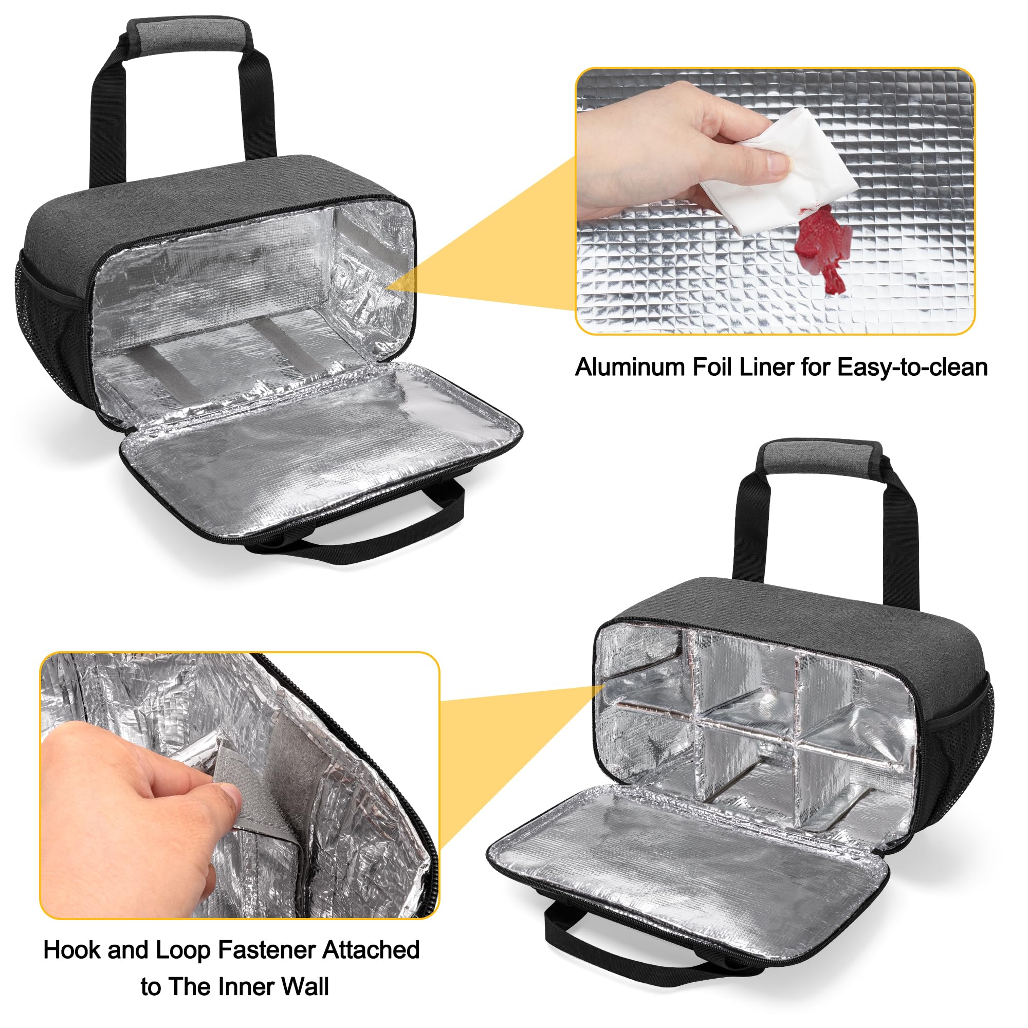 GRAOSO Bolsa organizadora de pintura acrílica para hasta 54 botellas (2 onzas), estuche de almacenamiento de suministros de arte con correa de asa, bolsillo adicional para pinceles, tablero de paleta,