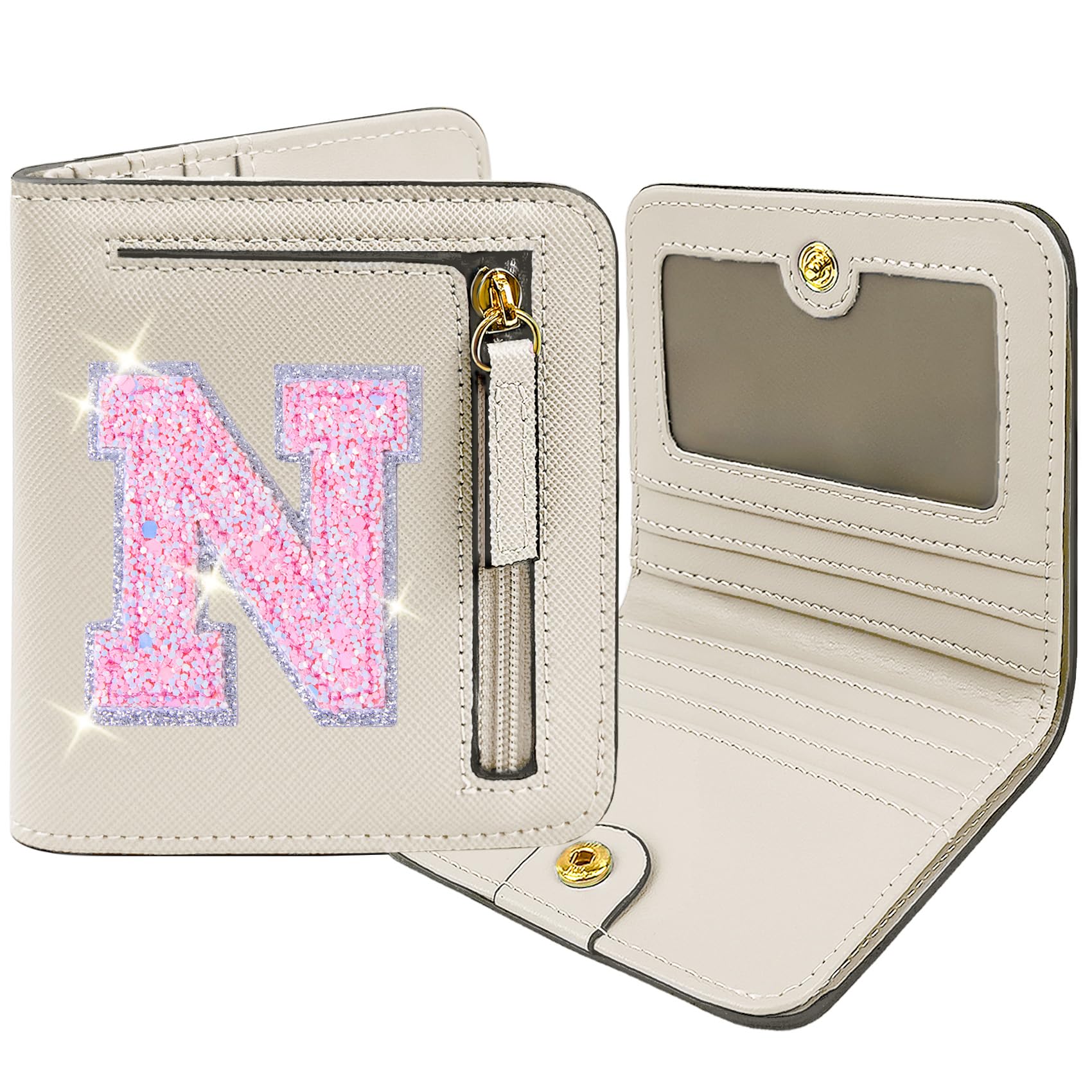 COSHAYSOO Mini Cream Wallet RFID - First Communion & Wedding Day Gifts for Girls 8-12