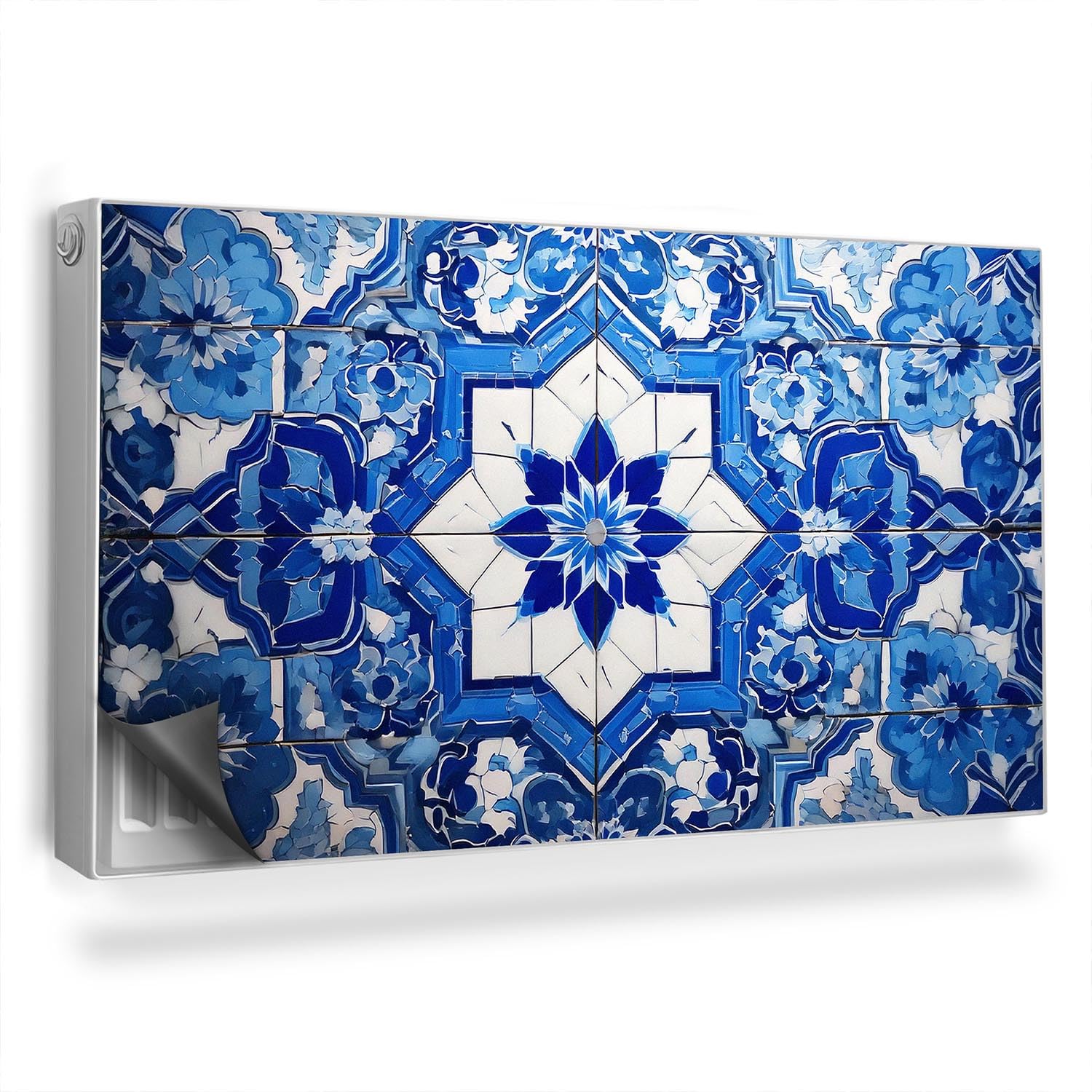 Cache-radiateur magnétique 110x60 cm anti-poussière motif marocain