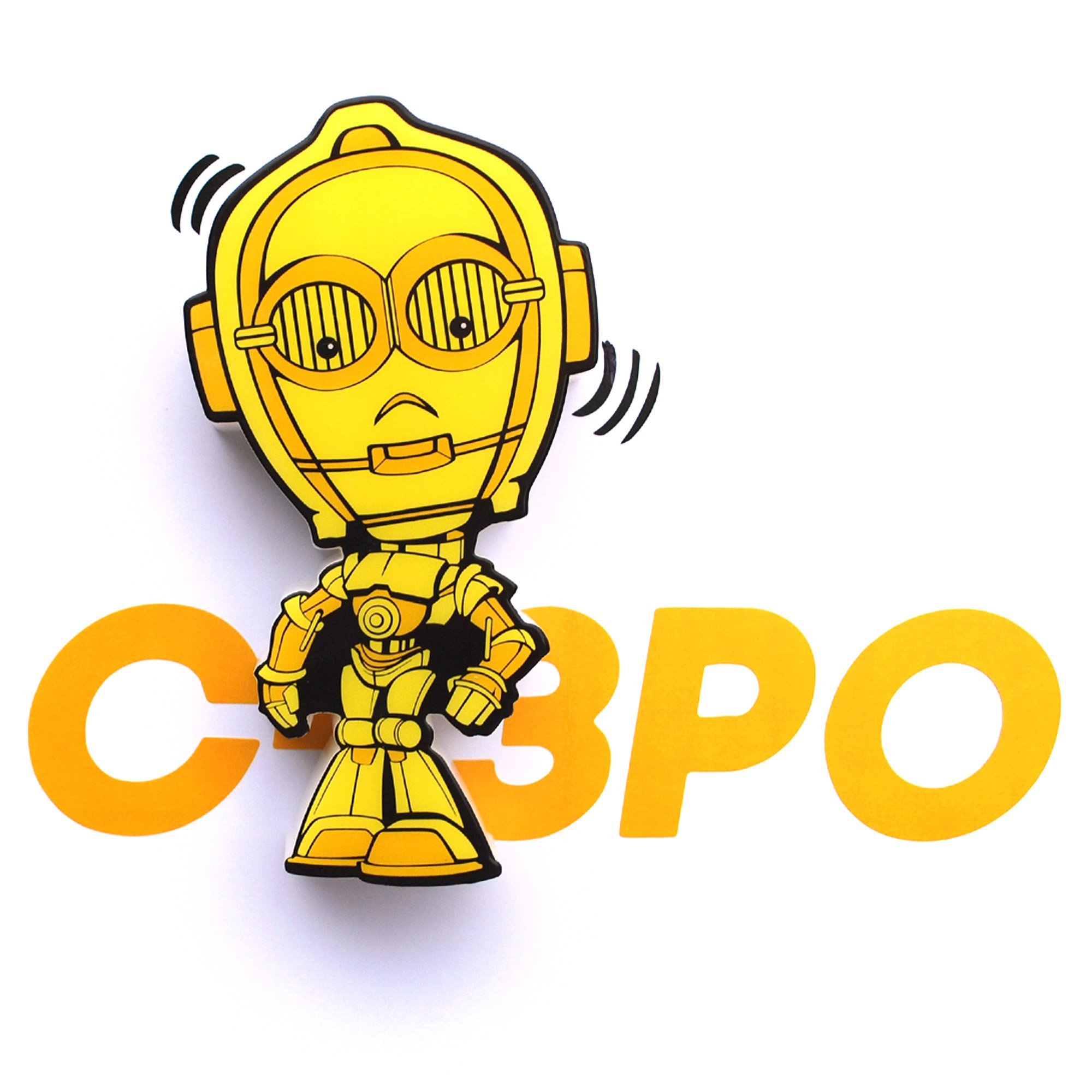 3D LIGHT FX Episode 7 Mini C-3Po Light, 50011120, Yellow And Black