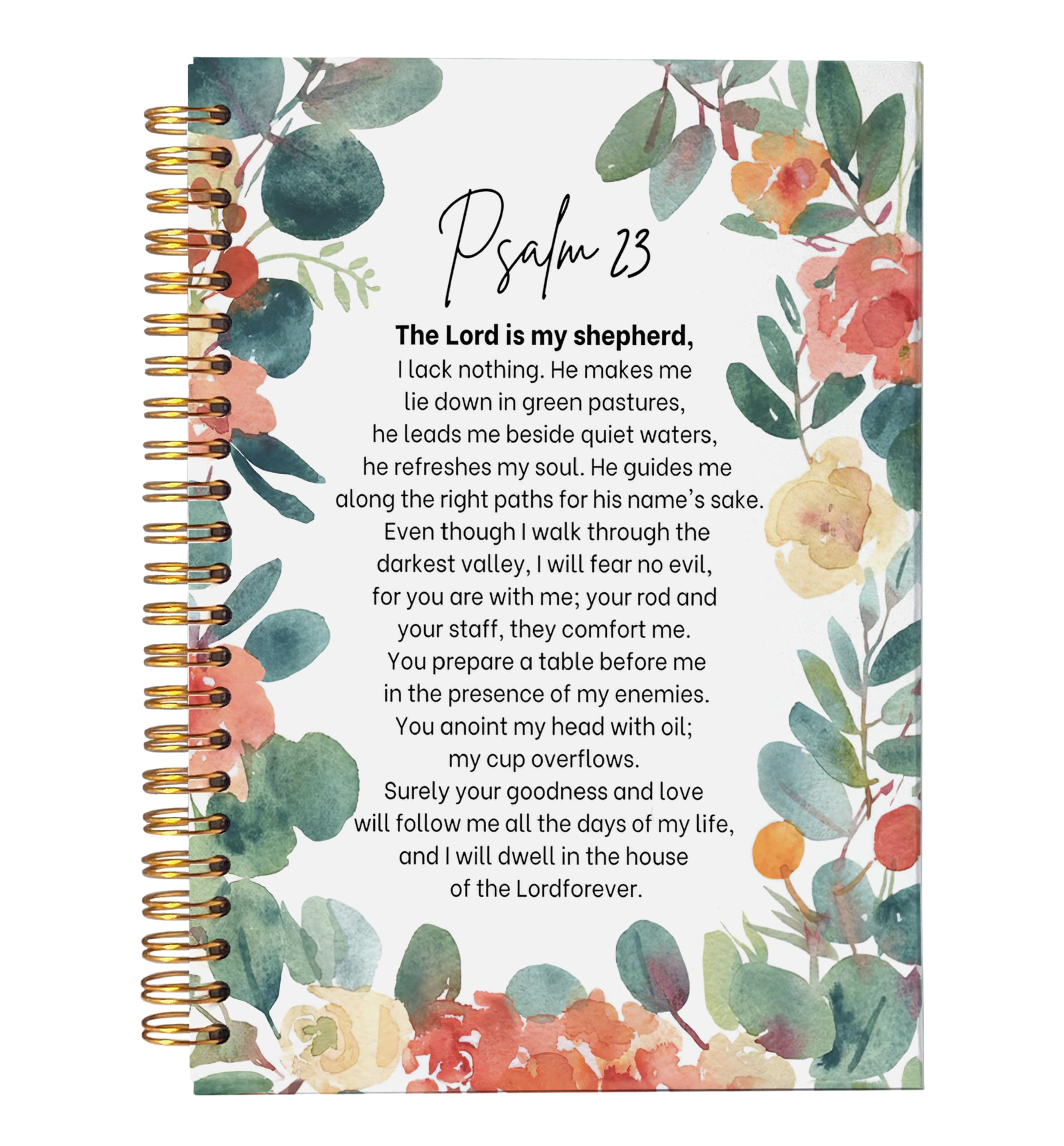 VNWEK Christian Gifts Notebook Journal - Christian Notebook for Women, Bible Journaling Notebook, Notebook for Bible Notes, Notebook Spiral Bound with