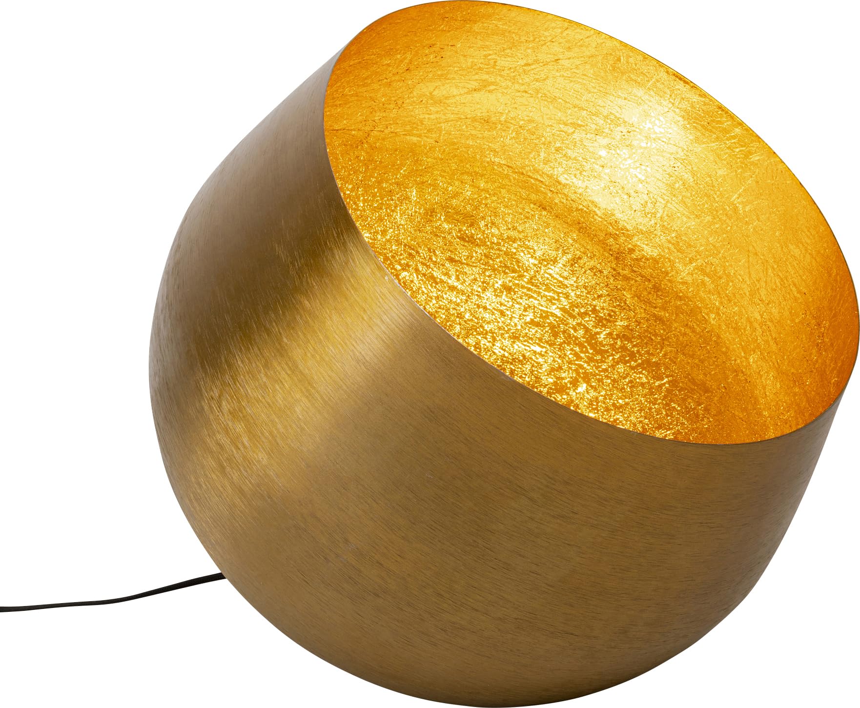 Kare Design Floor Lamp Apollon Smooth, Gold, Diameter 50cm, Metal, Ground Lights, Decoration Light, Home Decor, Decorative Lighting for Living Room, Bulb Not Included