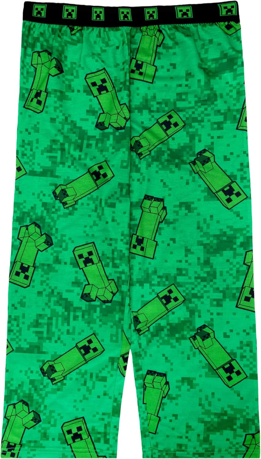 Minecraft Boys' Pajama Pants, Comfortable Sleepwear, Soft & Cute Pajamas for Kids