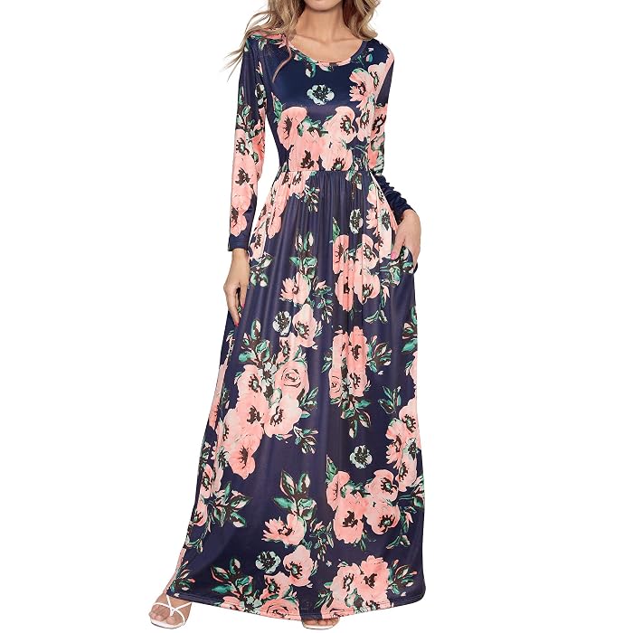 Plain Maxi Dresses Casual Long Dresses 