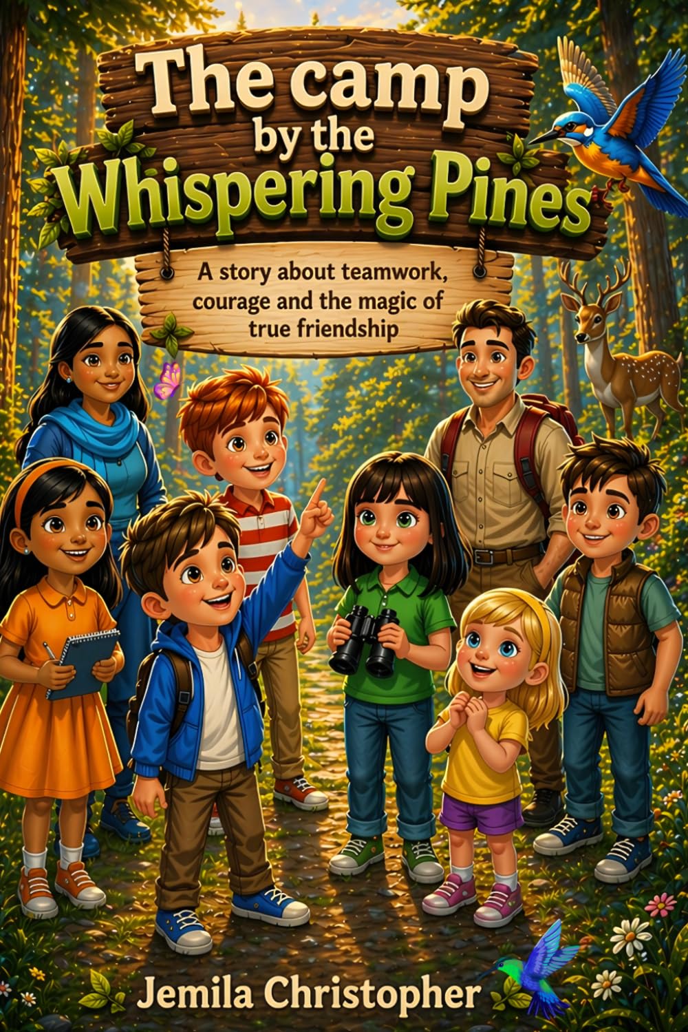 The Camp by the Whispering Pines: A Story About Teamwork, Courage, and the Magic of True Friendship