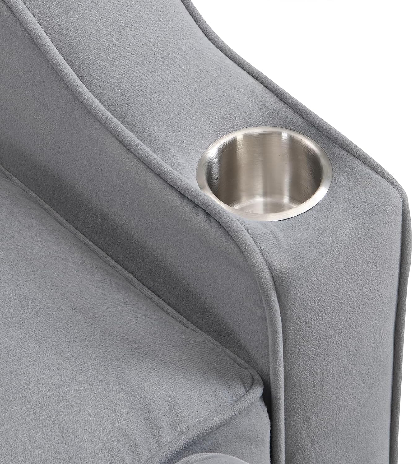 Velvet Loveseat Couch Convertible Sleeper Sofabed with Pullout Bed Phone Stand Cup Holders Charging Port Storage Pockets Pillows Modern Comfy Daybed Couch for Small Spaces Living Room (Light Gray)