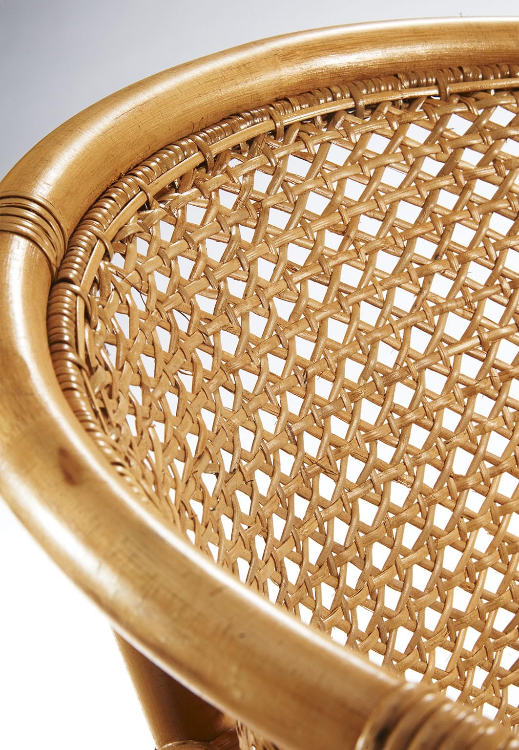 Kobolo Stuhl Rattanstuhl Sessel Rattansessel -Nimes- mit Wiener Geflecht - Natur