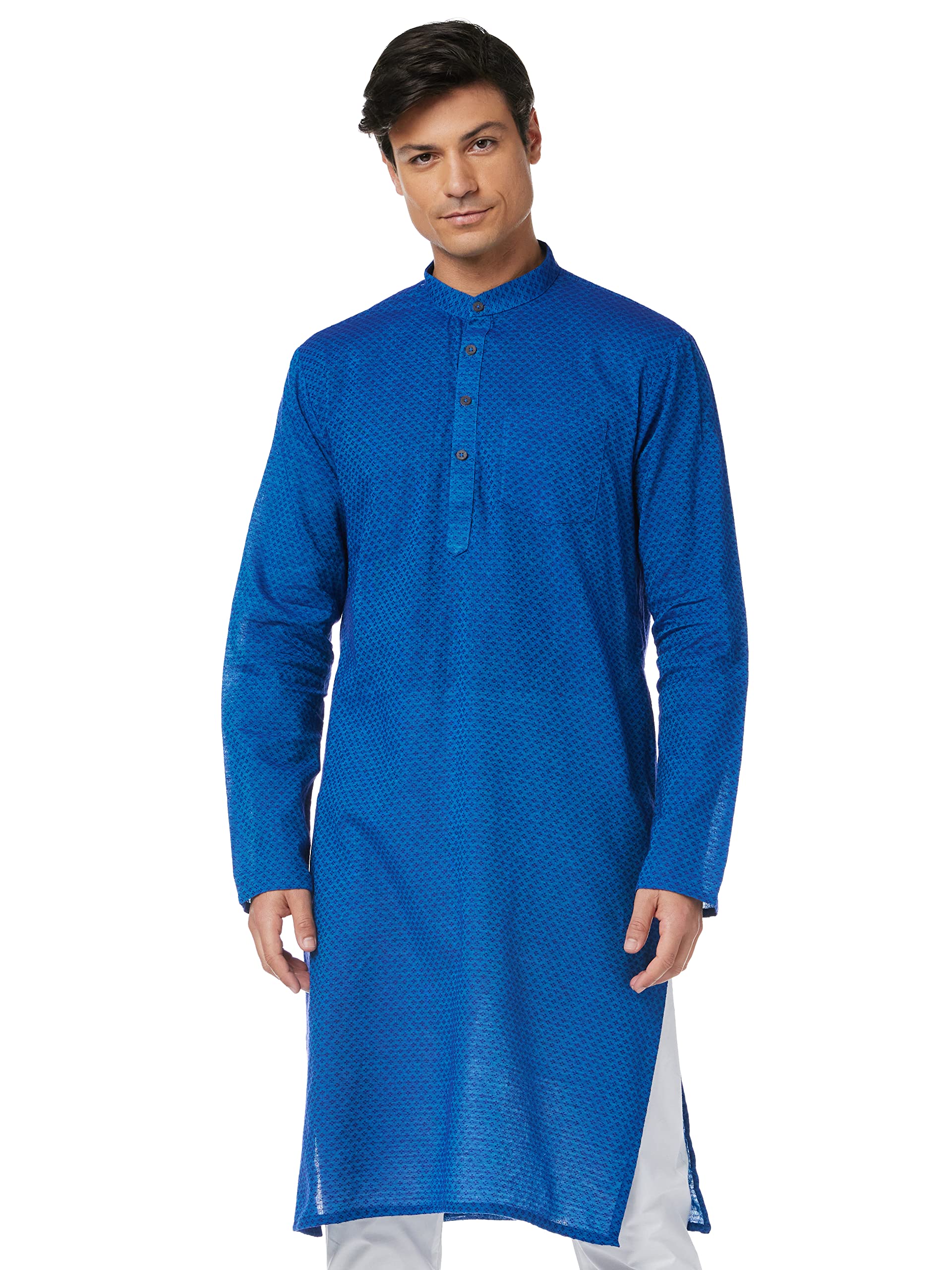 Men's Cotton Regular Button Down Kurta