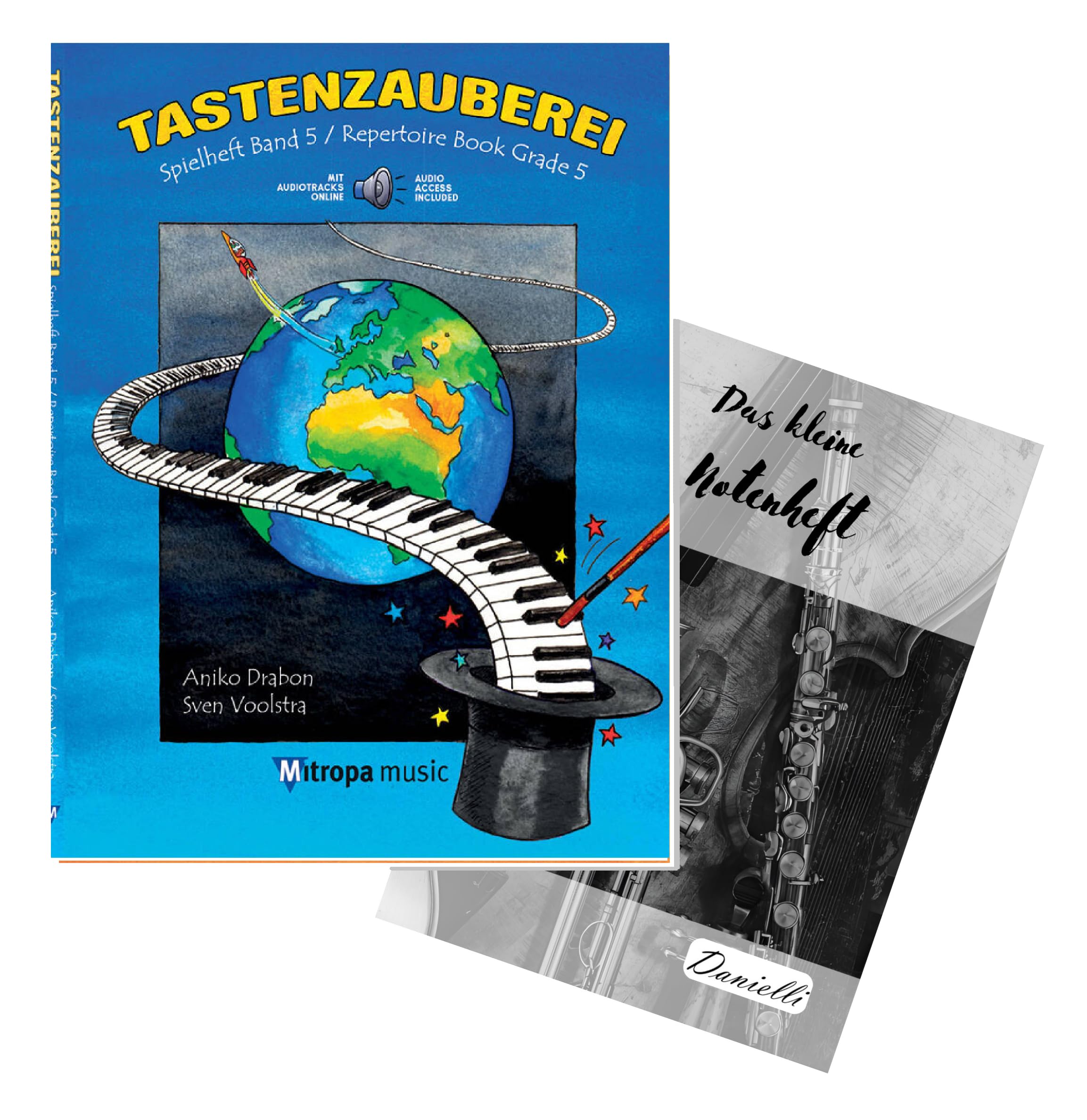 Danielli Aniko Drabon: Tastenzauberei Band 5 - Spielheft, Ausgabe mit Ringbindung, Online-Audio und Notenheft, 9789043145961, 2045-15-404M