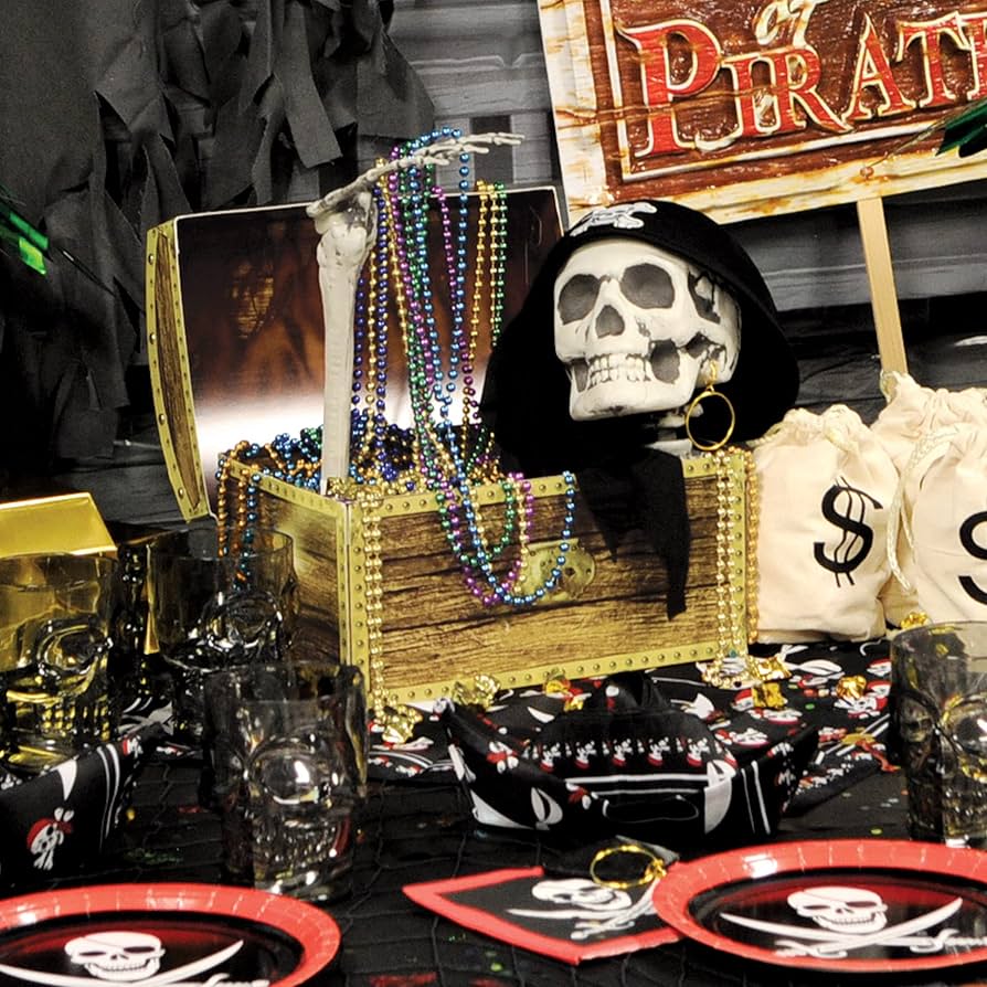 Amazon.com: Treasure Chest Box Party Accessory (1 count) (1