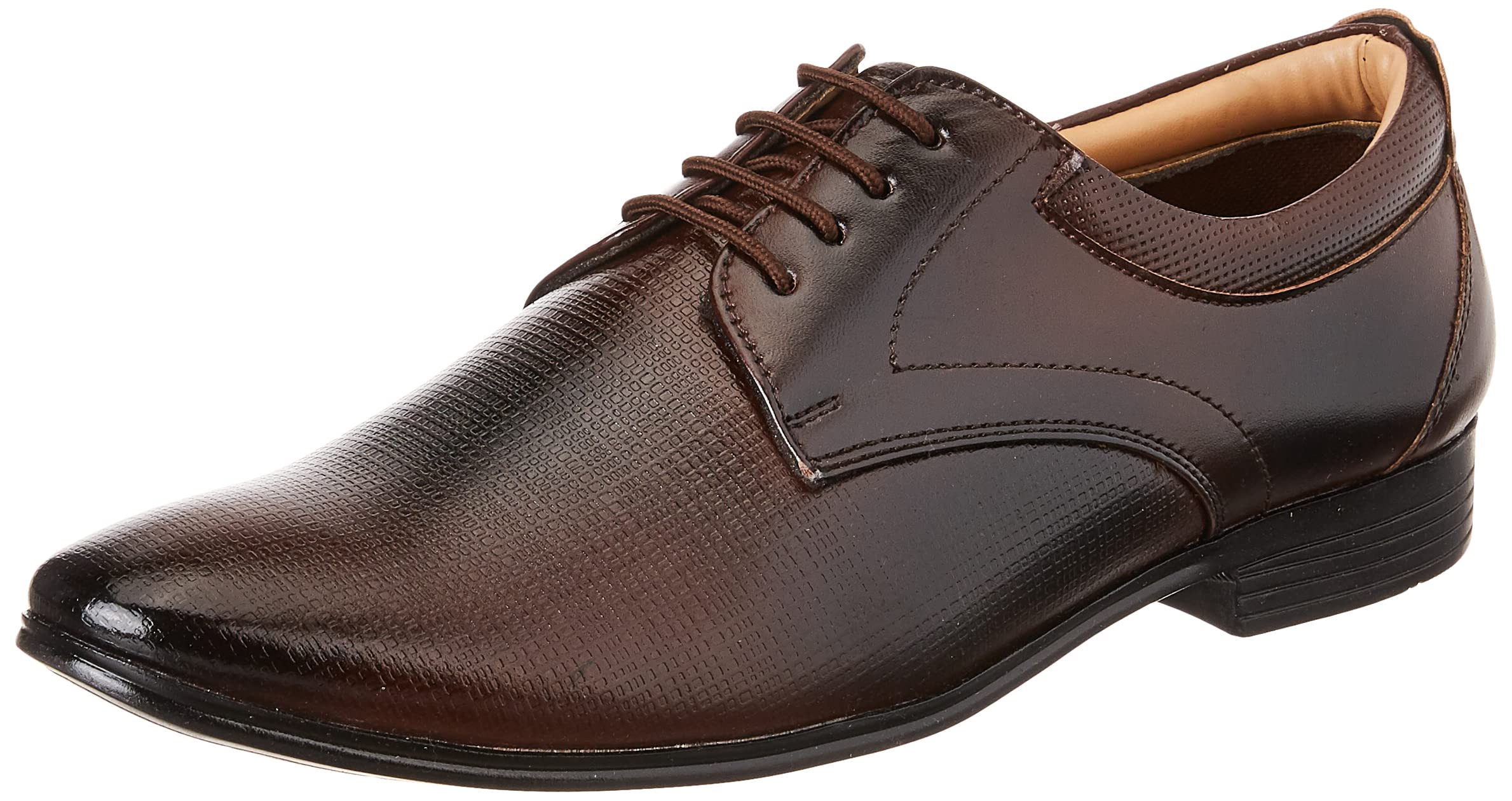 Mens Formal Shoes | Lace-Up Business Casual | Men's Derby Dress Shoes | Cushioned Insole | Office Wear | Leather Formal Lace-Ups | Classic Design |Comfortable Formal Derby Shoes (6052)-image-7