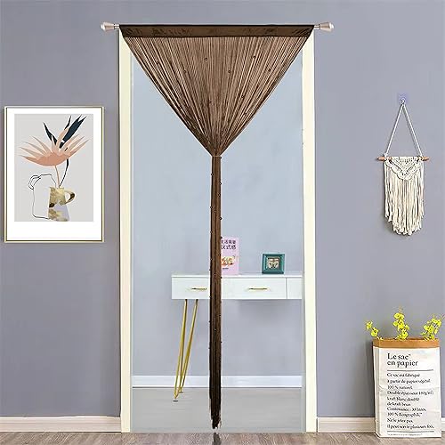 Miniatura 3 de Cortinas de cuerda para sala de estar, con cuentas de perlas, flecos y borlas, para puertas