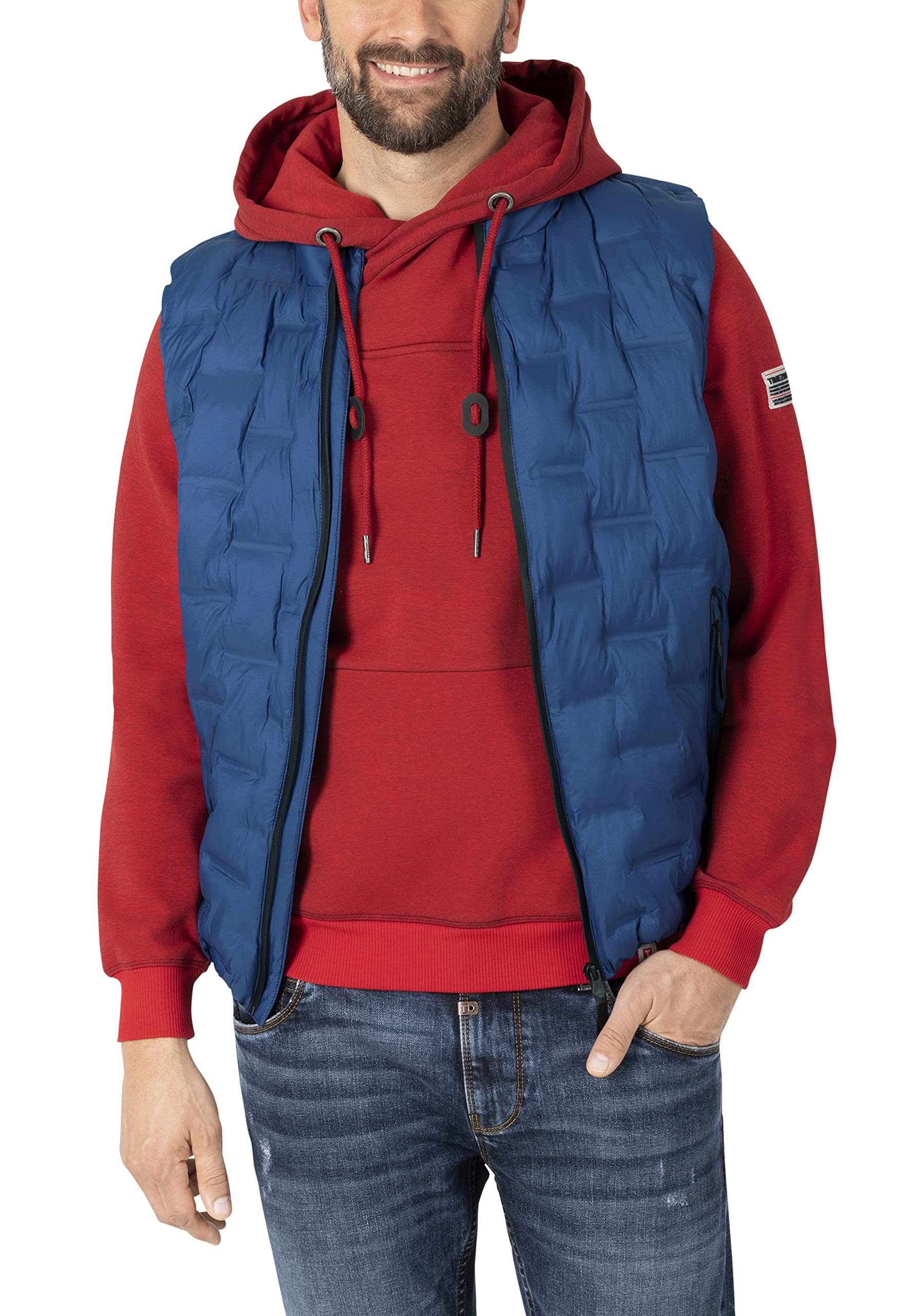 Timezone Herren Bonded Vest 3, Dark royal Blue, M
