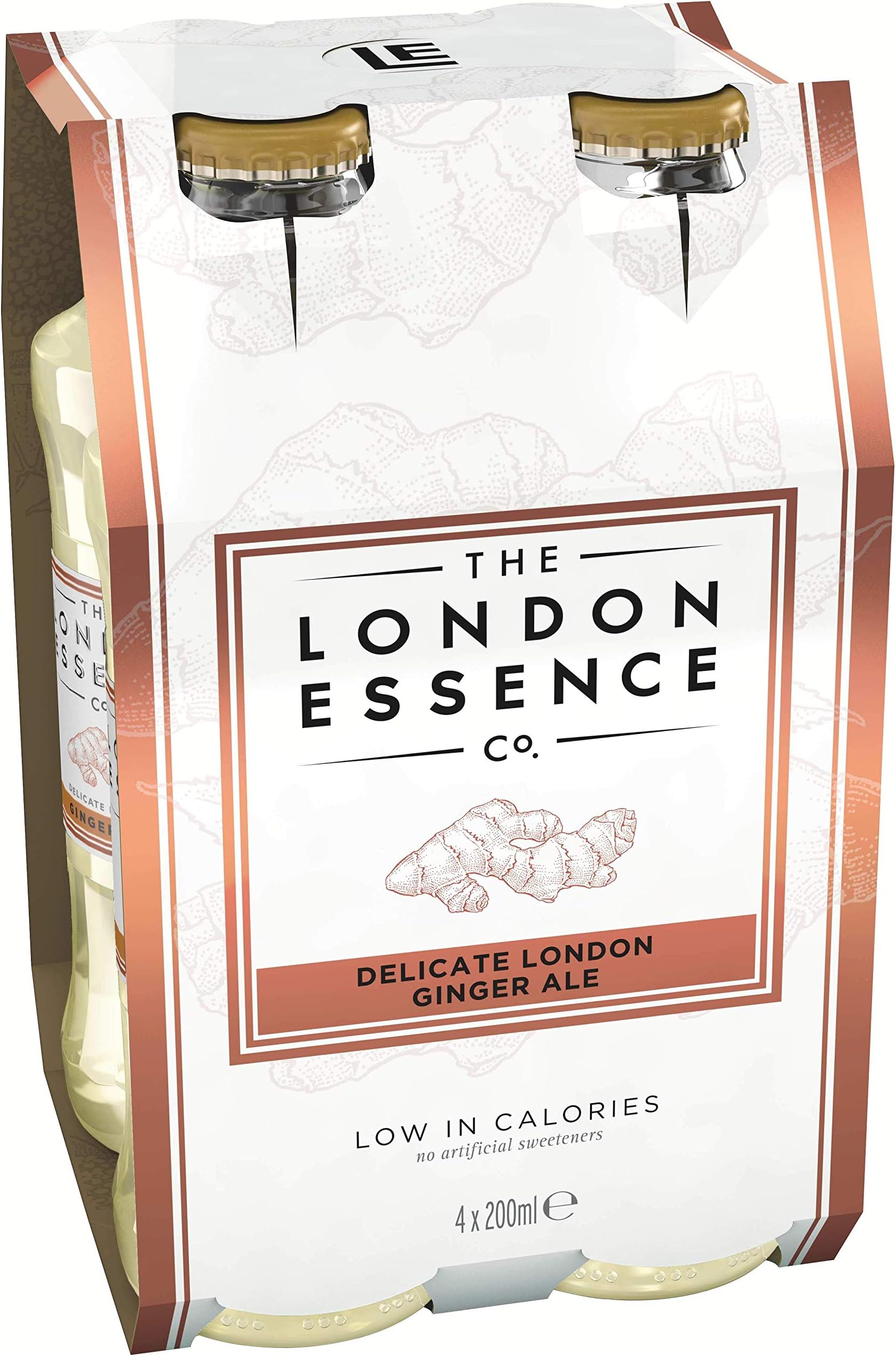 The London Essence Co. Ginger Ale, 4 x 200ml Bottles
