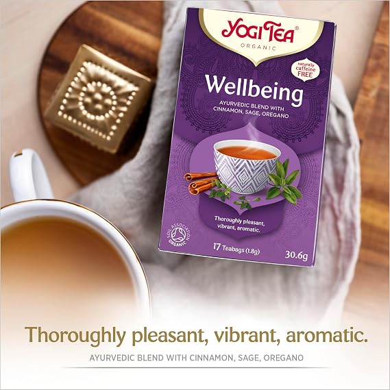 Yogi Tea Organic Herbal tea, Mind and Spirit variety pack, 6 Packs x 17 Tea Bags (102 Teabags Total), Pack Of 1, 200 g