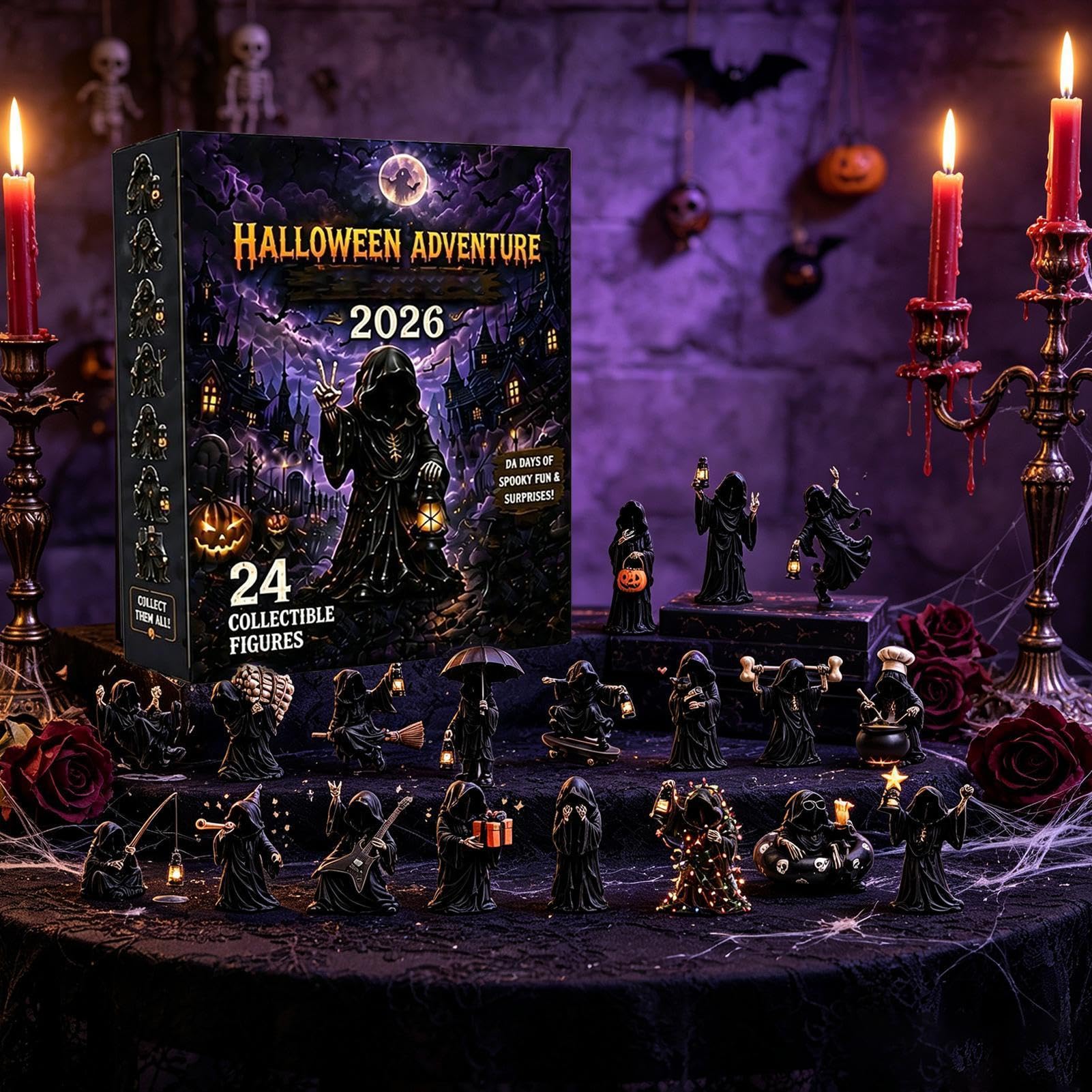 Halloween Countdown-Kalender-Set Sammelbares Erinnerungsstück als | Geisterornamente Countdown-Kalender Für Eventplaner Erwachsene Und Jugendliche Zur Dekoration An Fenster Tür