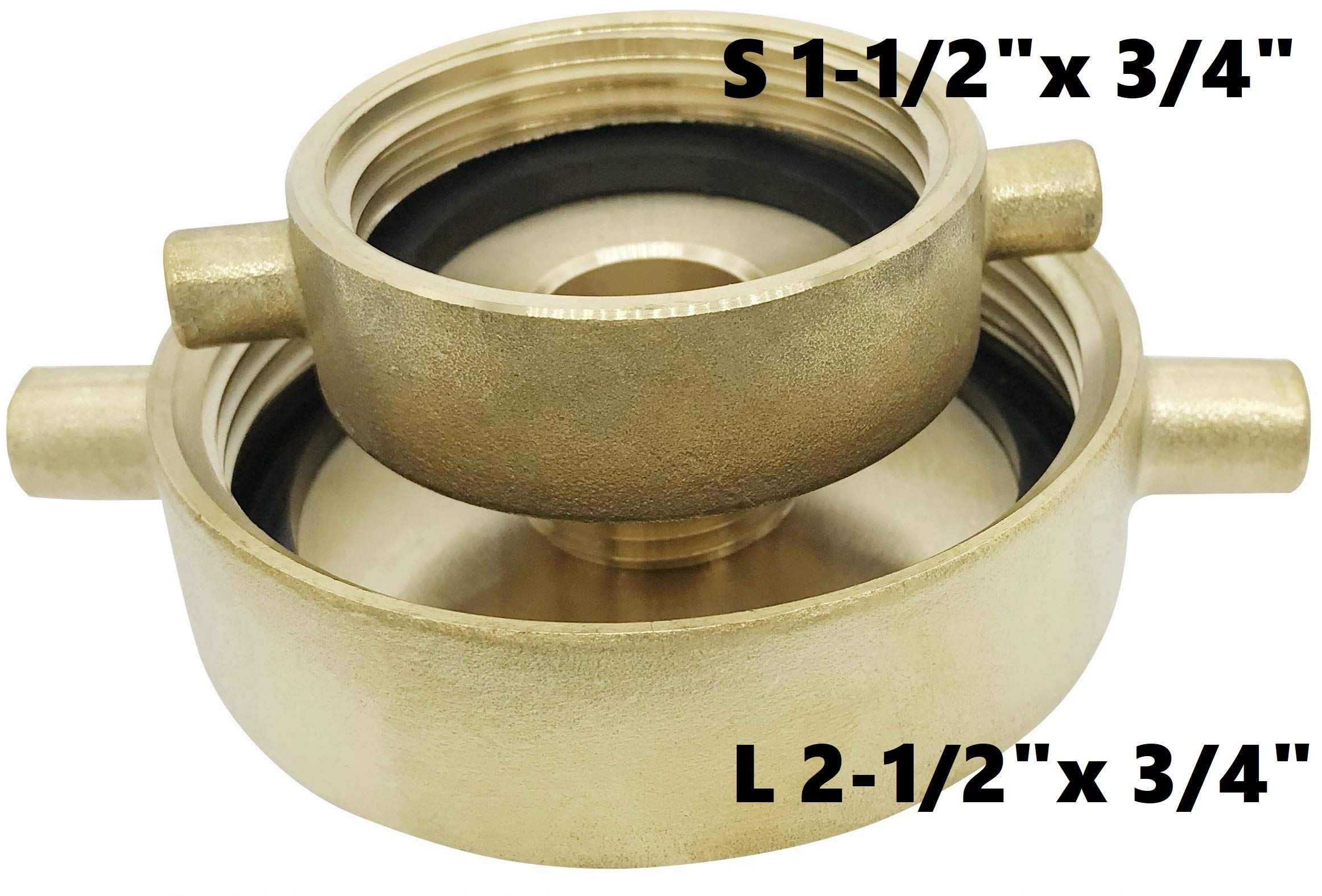 SpringSpray 21/2" NST (NH) Female x 3/4" GHT Male Brass Fire Hydrant