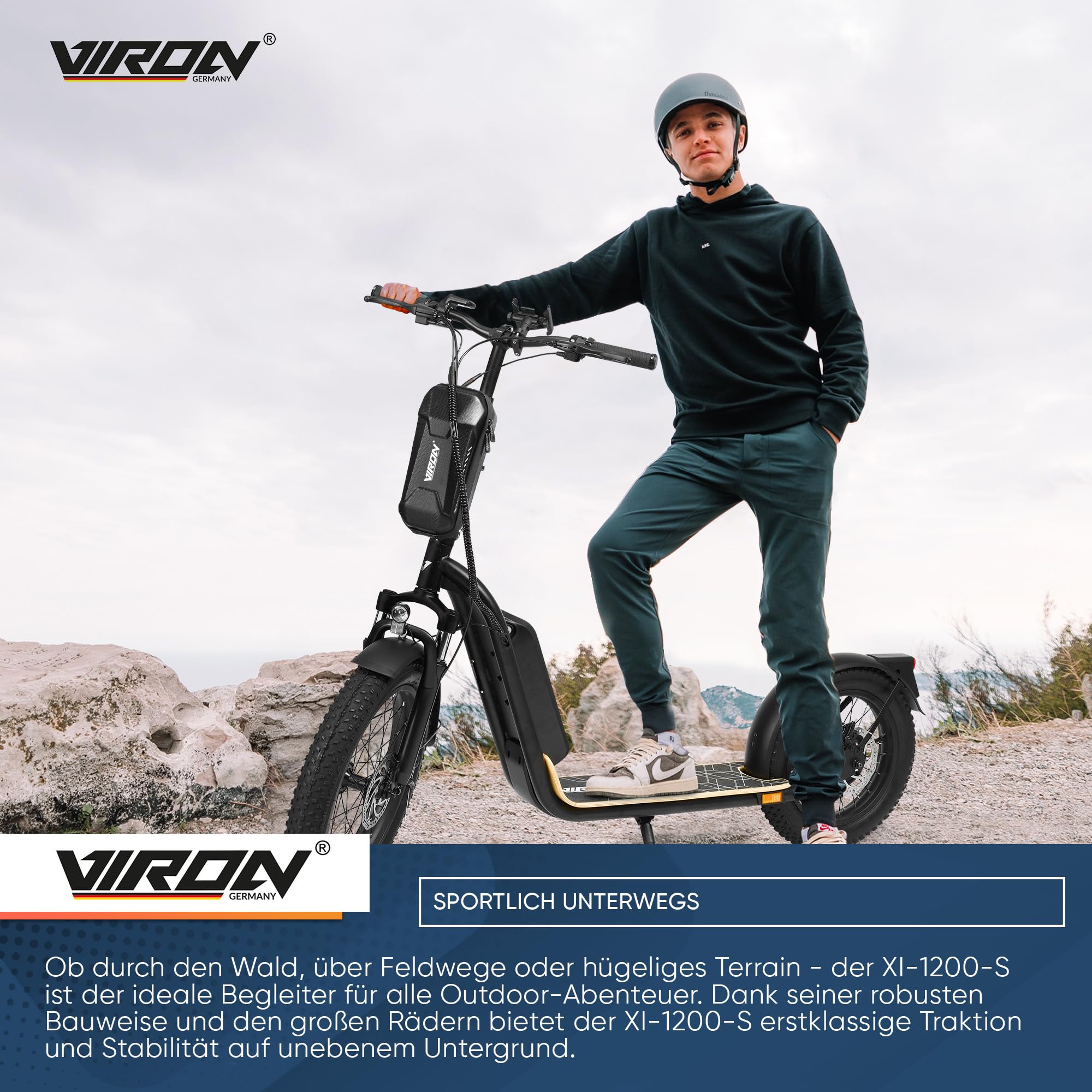Elektro Scooter mit Straßenzulassung ABE E-Scooter Elektroroller eKFV Zulassung Faltbar Roller EScooter