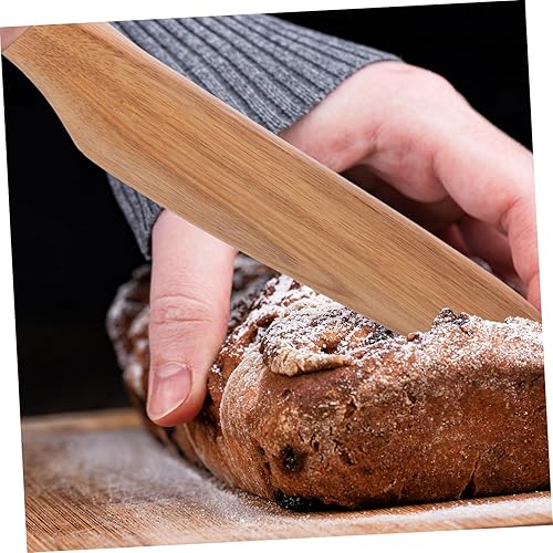 Miniatura 7 de Kichvoe 1 juego de espátula de madera para tartas y herramienta de servidor para hornear para fiestas de cumpleaños, bodas y festivales, práctico