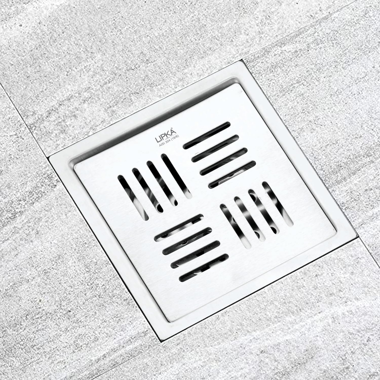 LIPKA Pink Exclusive Square Flat Cut Floor Drain | 5 x 5 Inches | 304-Grade Stainless Steel Floor Trap with Matte Finish | Drain Jali for Bathrooms (B0CH329JJ8) Amazon Price History, Amazon Price Tracker