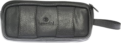 Miniatura 8 de Suave piel de cordero Double espectáculoCarcasa con Trabilla para Cinturón negro Negro