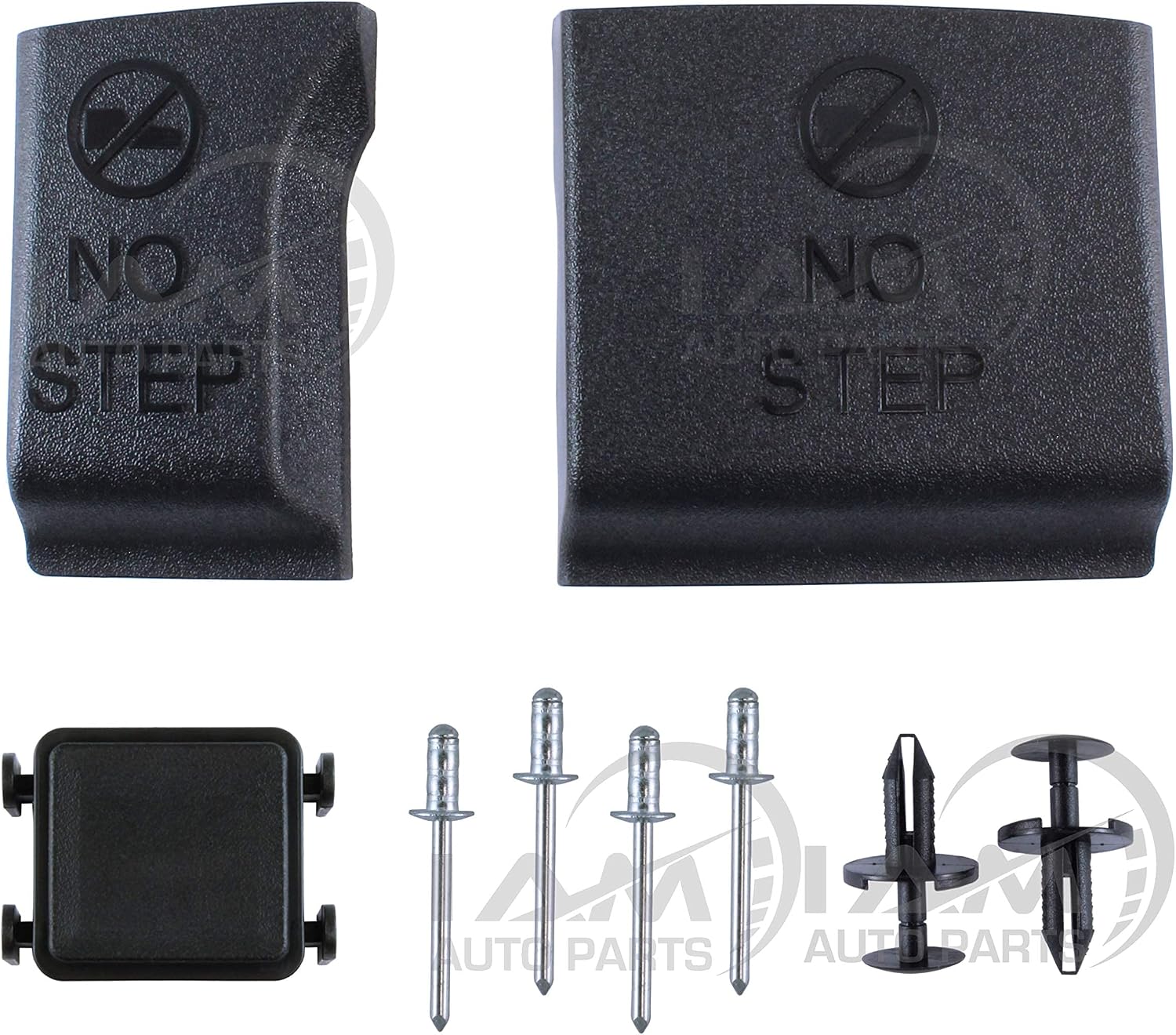IAMAUTO 02084 OEM Quality Center Flexible Flex Step Tailgate Cap Pad Molding Trim with Release Button for 2015 2016 2017 2018 2019 2020 Ford F150