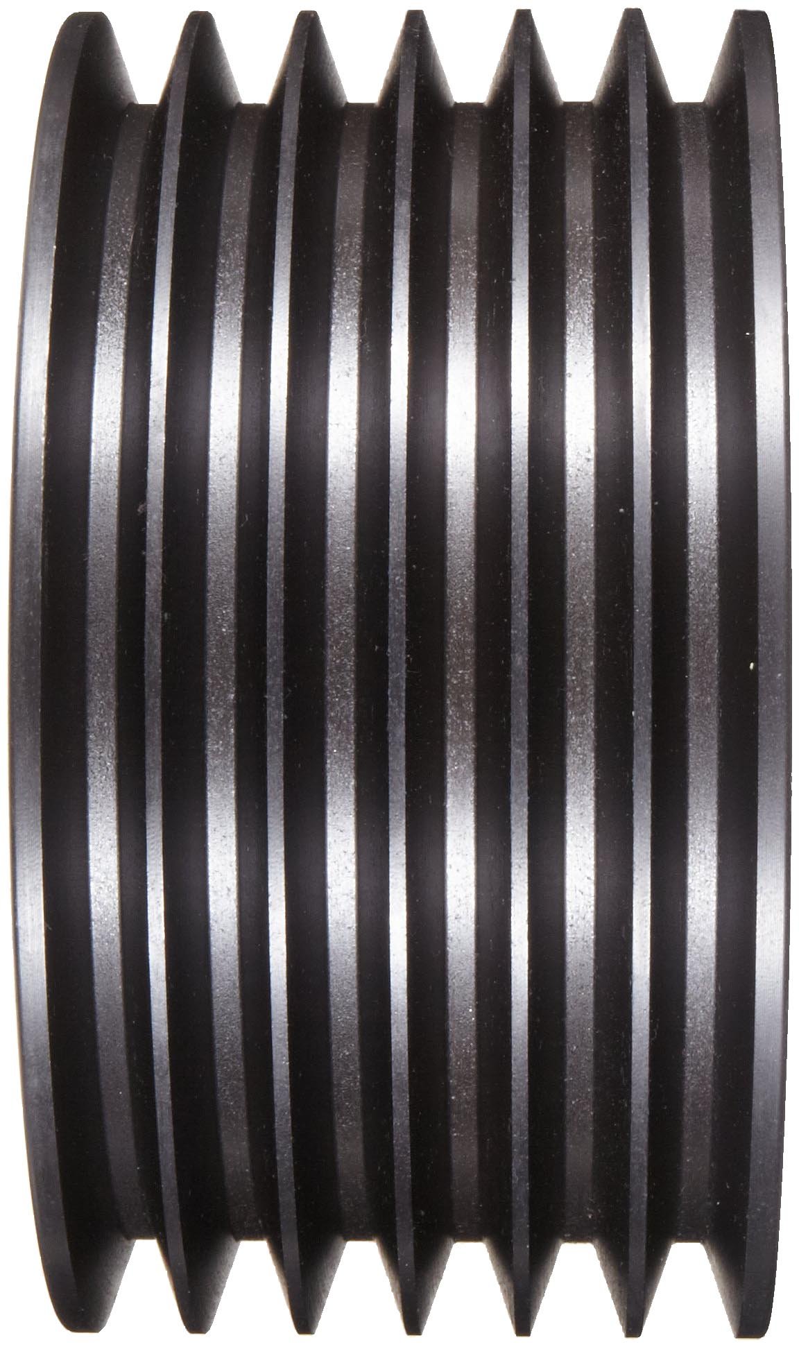 Martin 6 5V 2800 J Hi-Cap QD Sheave, 5V Belt Section, 6 Grooves, J Bushing required, Class 30 Gray Cast Iron, 28