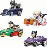 Hot Wheels RacerVerse&comma; Set of 4 Die-Cast 1&colon;64 Scale Toy Cars Optimized for Driving on Hot Wheels Tracks with Pop Culture Characters as Drivers