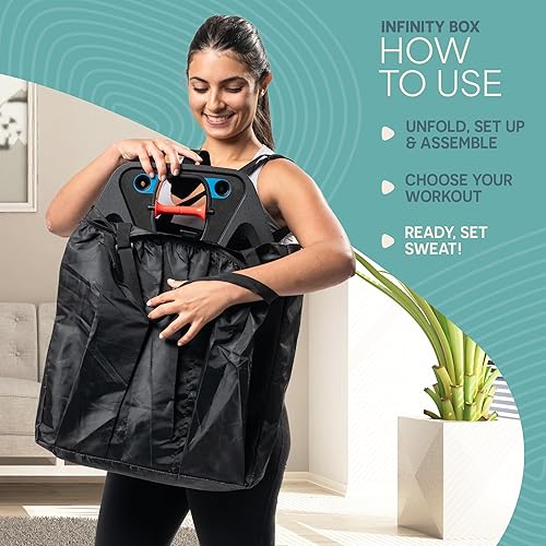 Miniatura 6 de Lifepro Gimnasio portátil en casa con tabla de entrenamiento push up para entrenamientos de cuerpo completo, regalos de Navidad, tablero de soporte