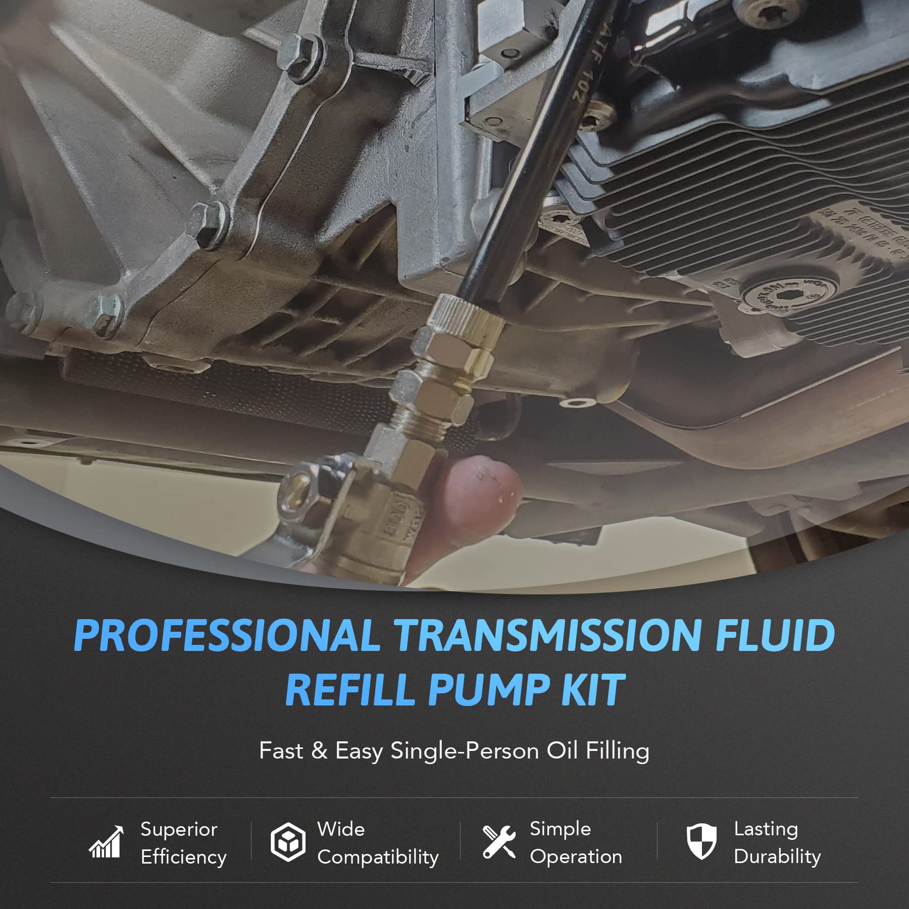Orion Motor Tech Transmisja oleju Pompa napełniania 7.5L Oil Filling Machine ATF Fluid Hand Dispenser and Oil Pump z 15 Refill Adapters