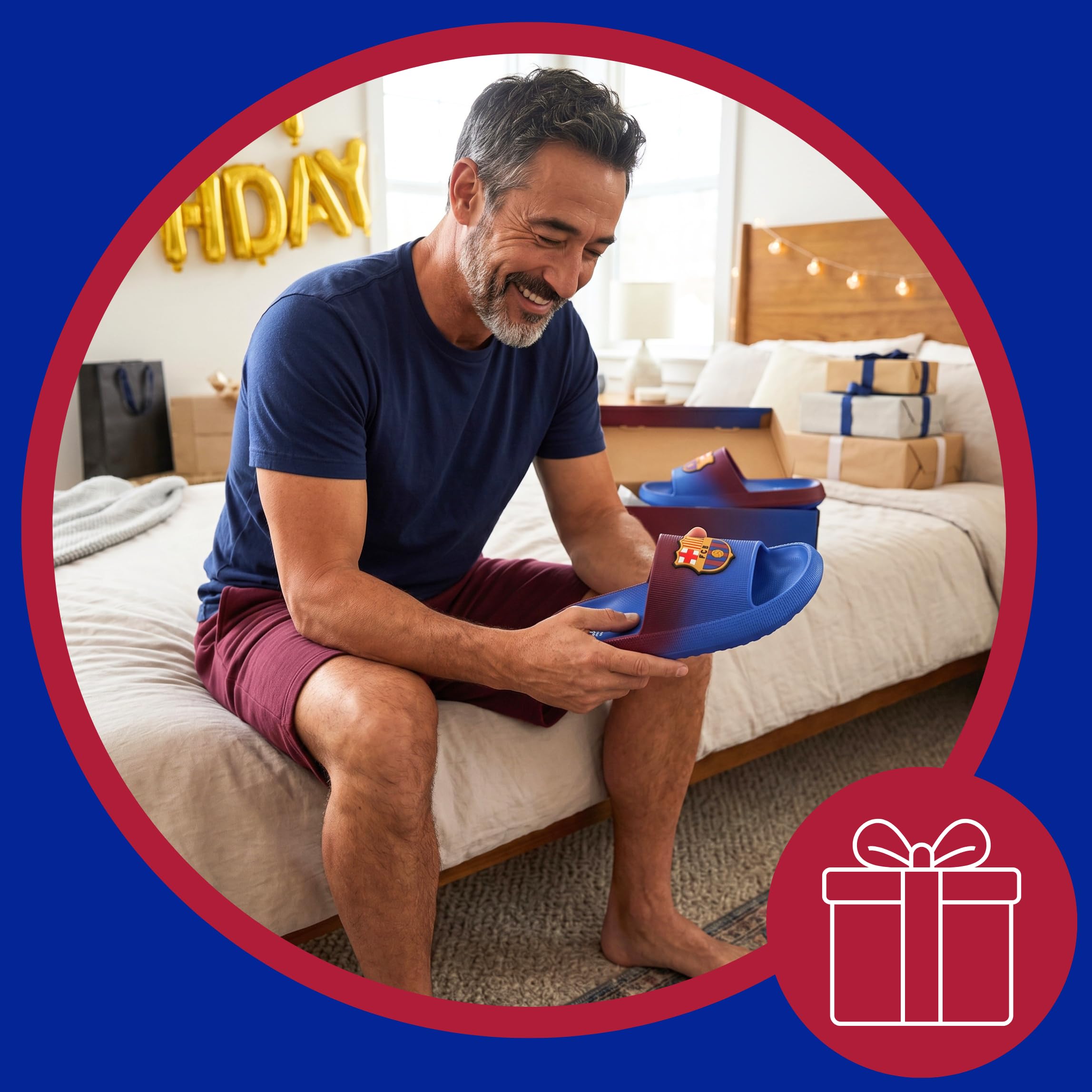 FC Barcelona Herren Sandalen, Sommer-Clogs für Jungen, Größen EU 36 bis 45