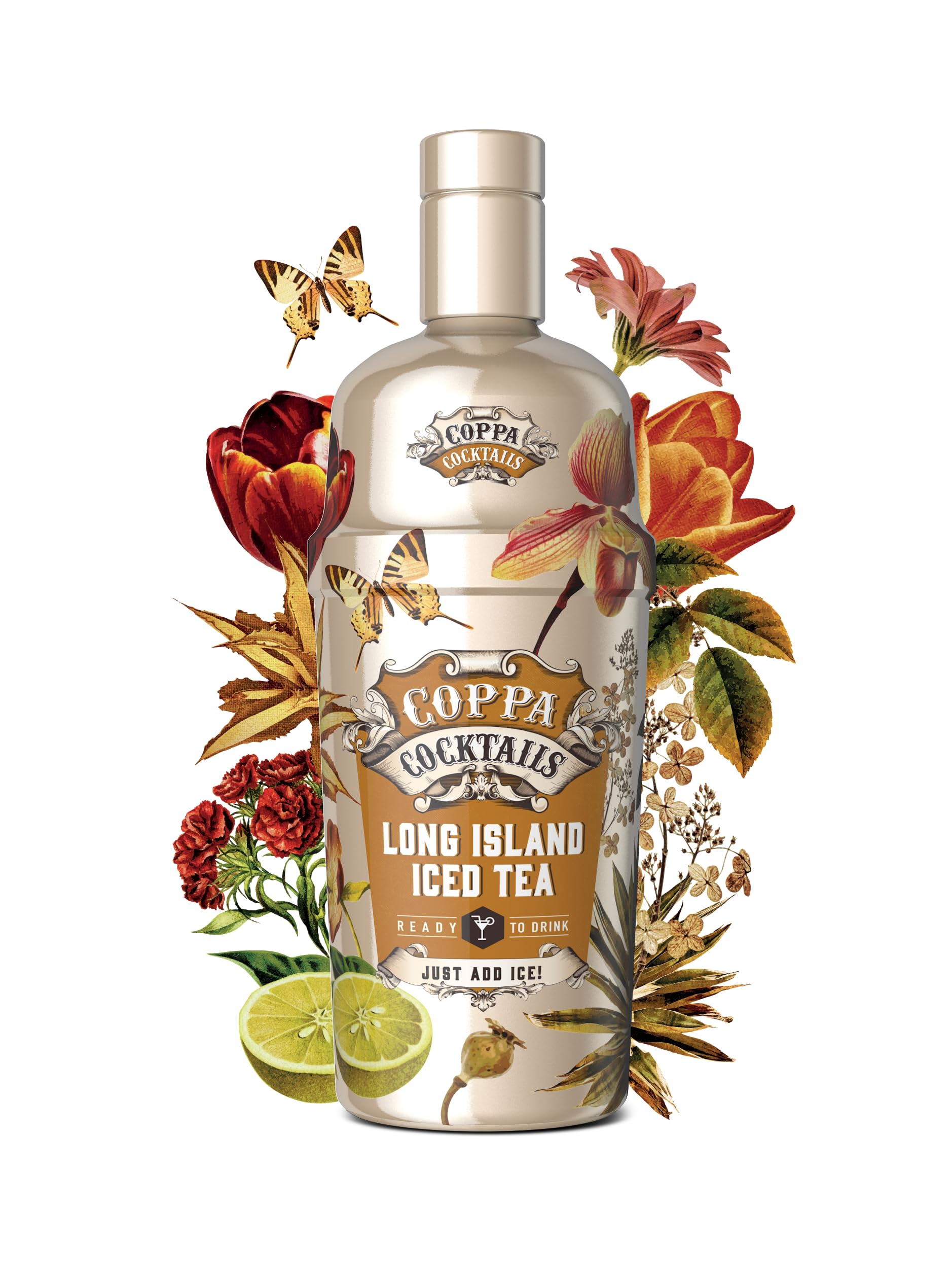 Coppa Cocktails Long Island Iced Tea 0,7L, 10% Vol. - Fertig gemixter Cocktail mit Vodka, Tequila, Rum & Cola, Ready to Serve - Komplexer Klassiker im Glas