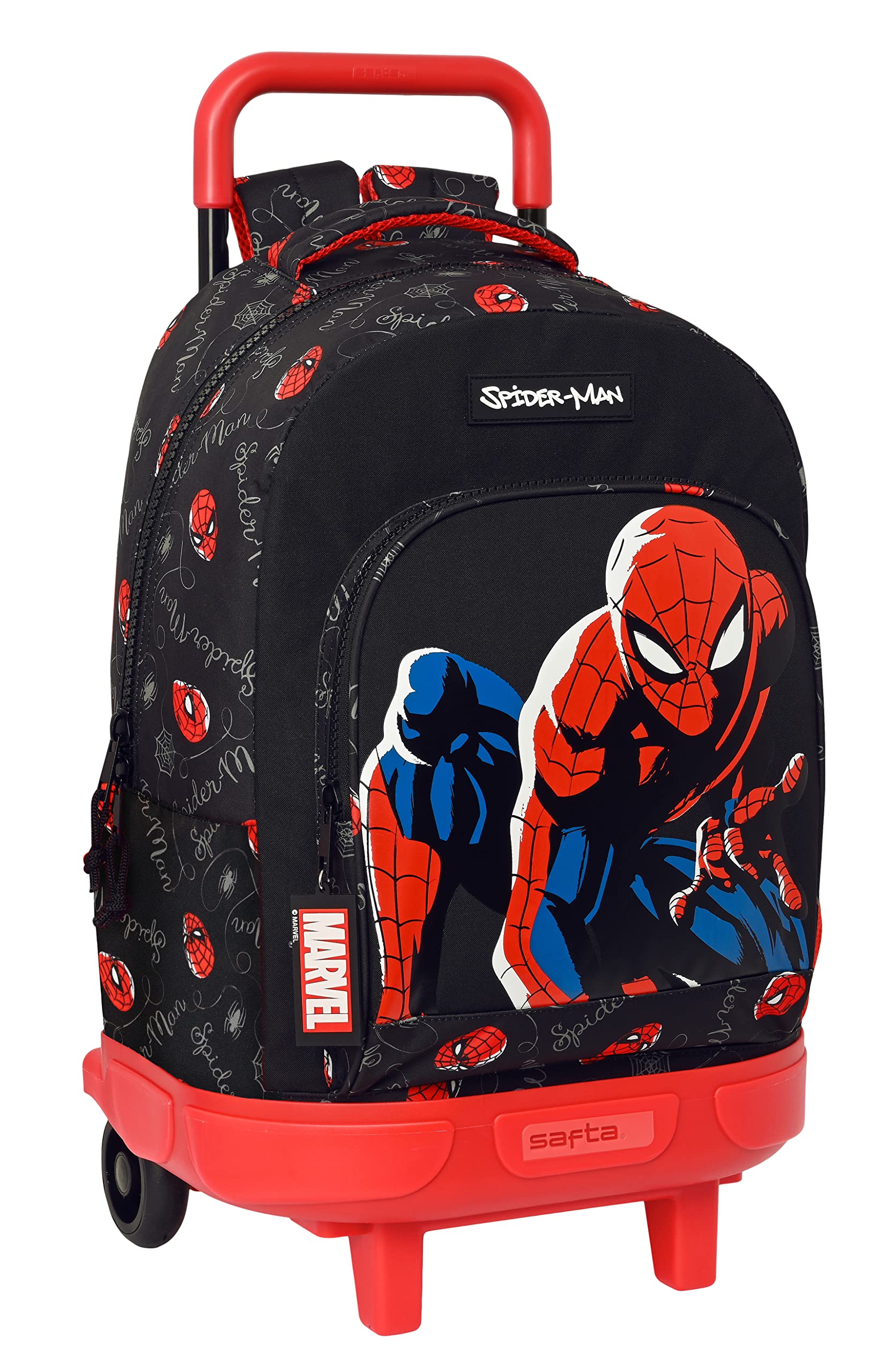Safta MOCHILA GDE. C/RUEDAS COMPACT EXTRAIBLE SPIDER-MAN "HERO"