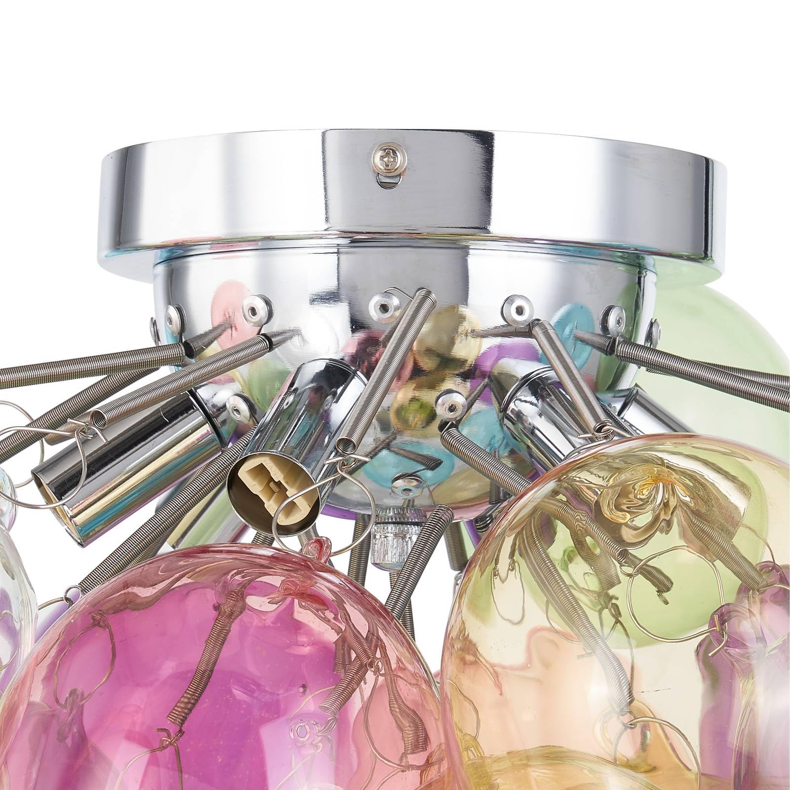 Lucande Deckenlampe Diborah (Design, Modern) aus Glas (6 flammig G9) - Deckenleuchte Lampe Wohnzimmerleuchte