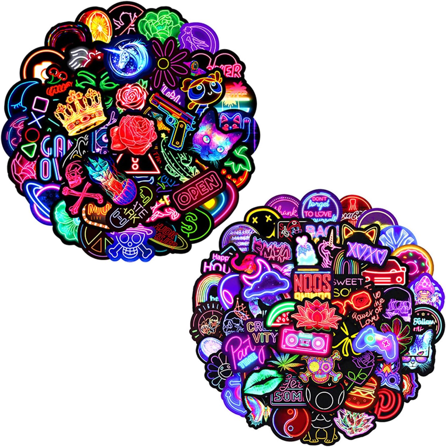 Lot De 100 Autocollants En Vinyle Esthétiques En Forme De Plante Verte Pour Bouteille D'eau, Ordinateur Portable, Scrapbooking, Skateboard, Téléphone Portable, Ordinateur, Voiture, Vélo, Moto, IPhone