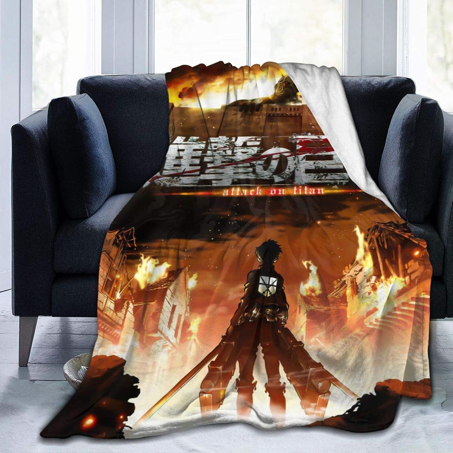 Attack on Titan Blanket Flannel Blanket Soft Warm Bedding Decoration Gift 60x50 in 05 Buy